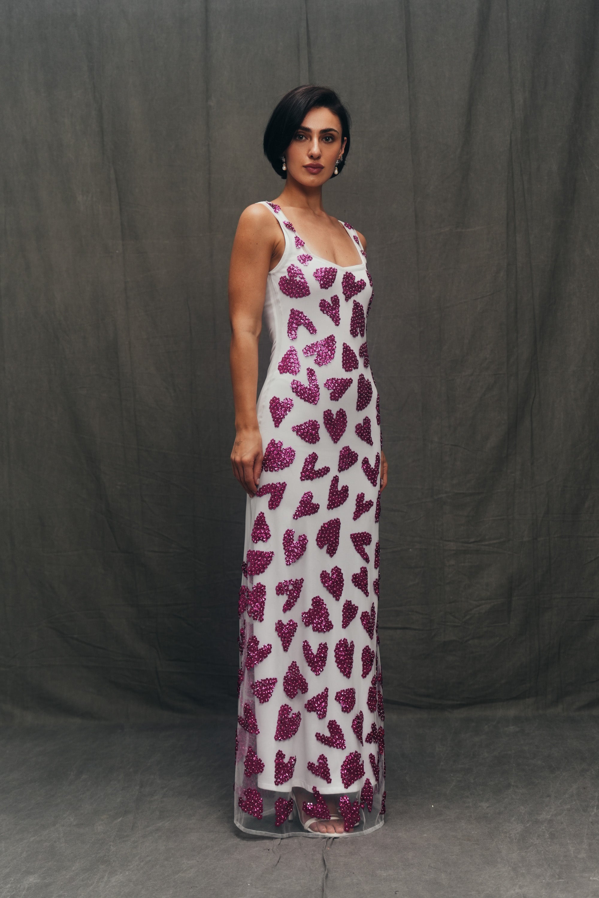 "Save the last dance" hand embroidered dress