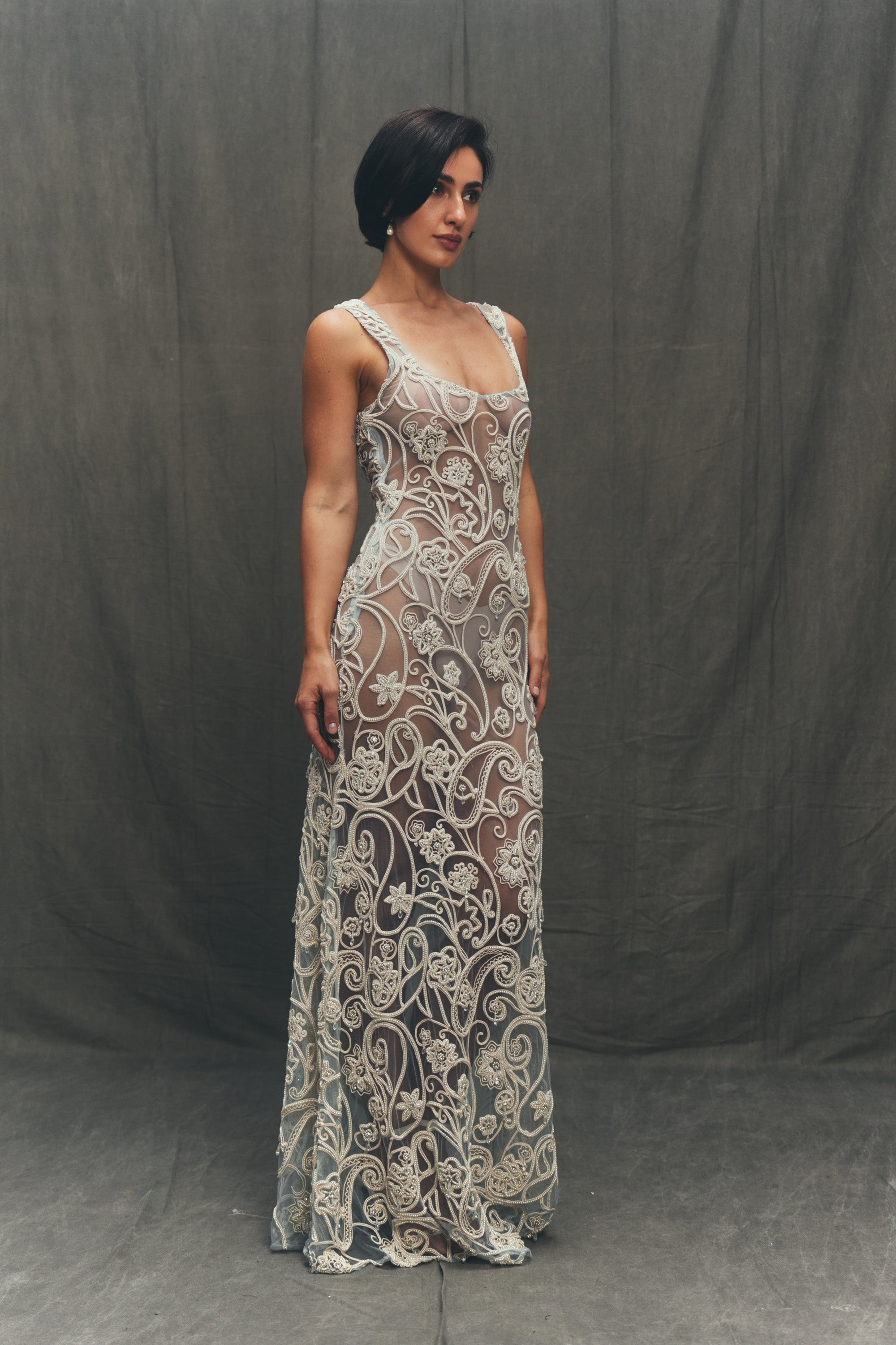The Florentine Hand-Embroidered Gown