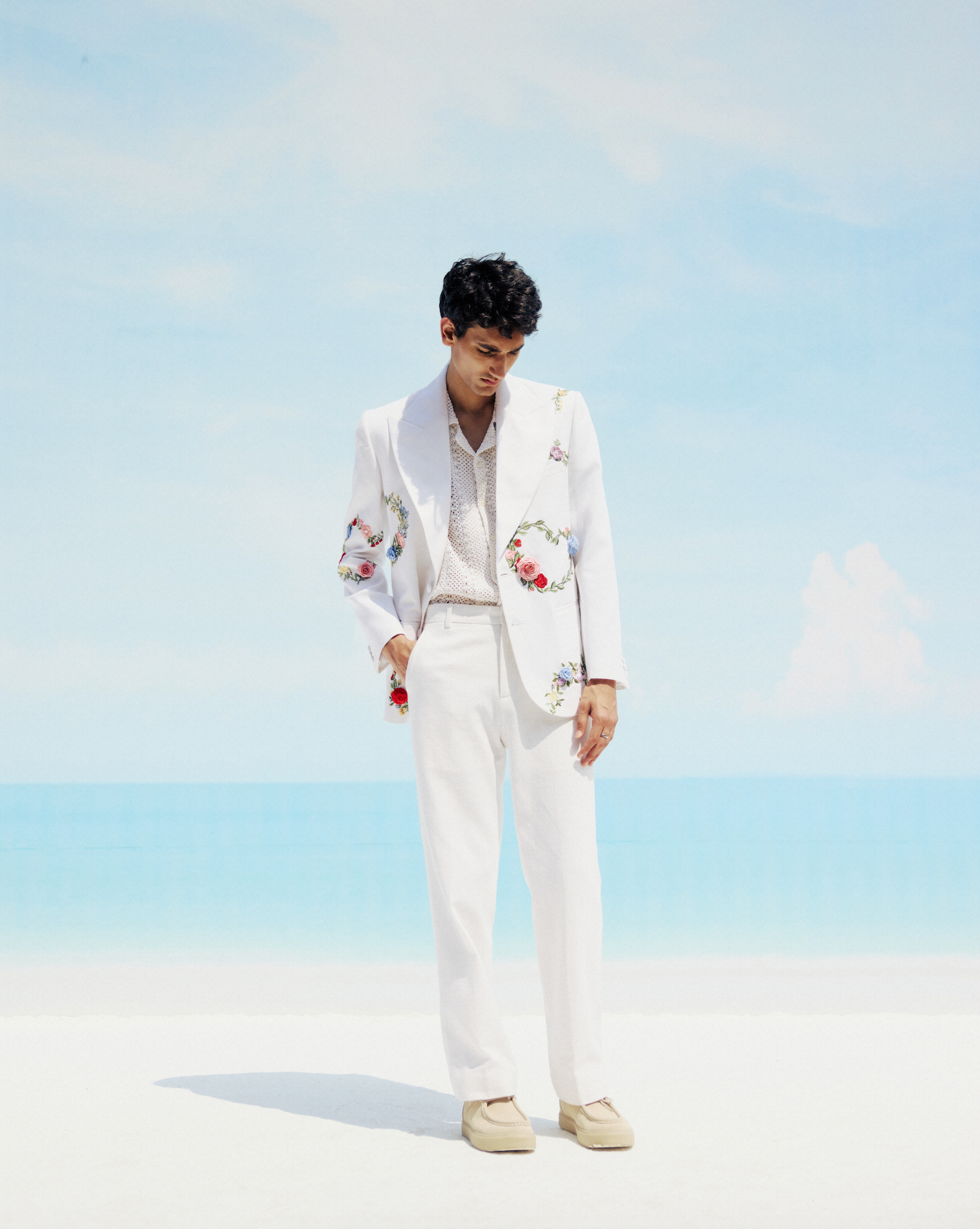 “Le Fleur” Formal pants- Ivory