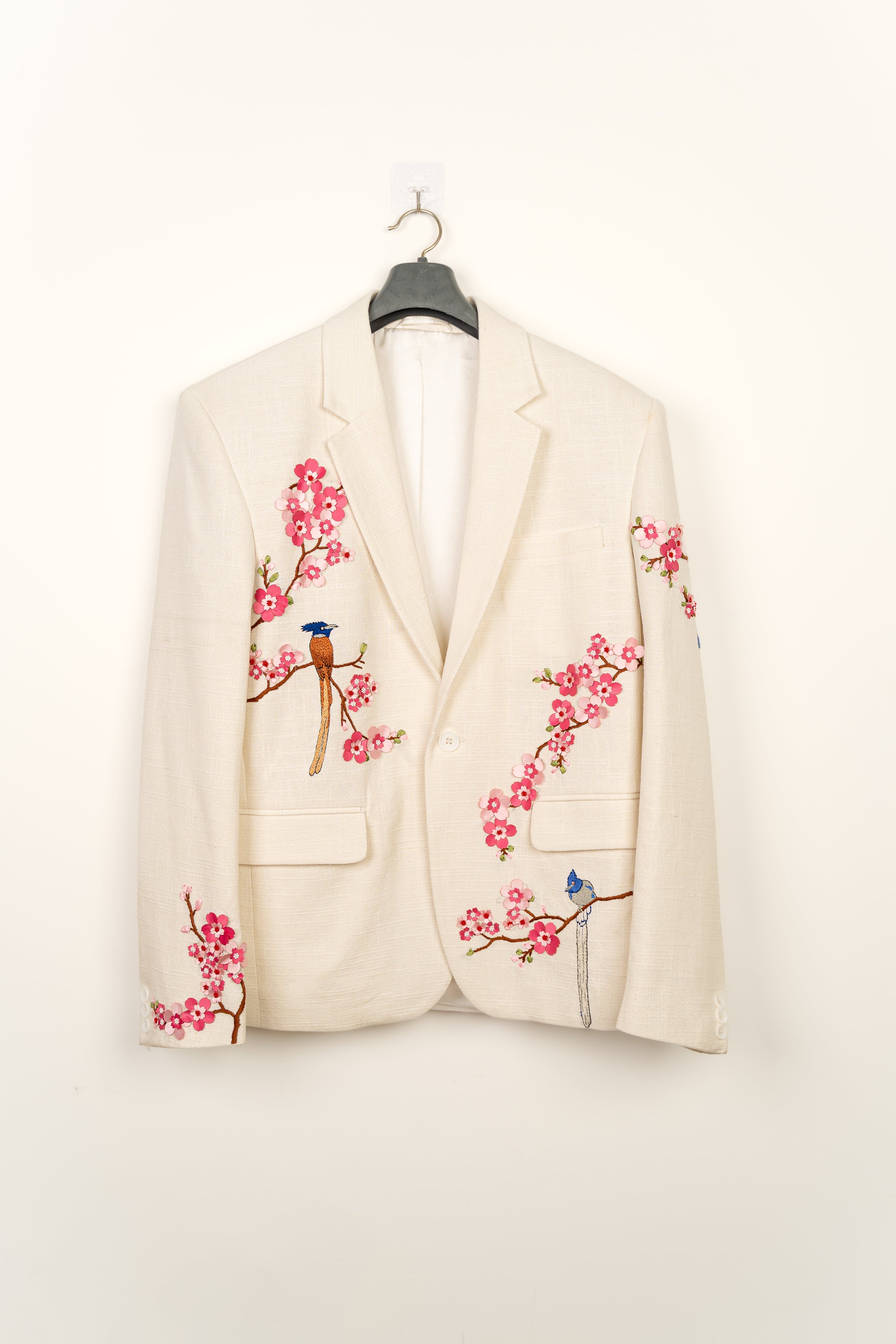 “Eternal Spring” Hand Embroidered Blazer