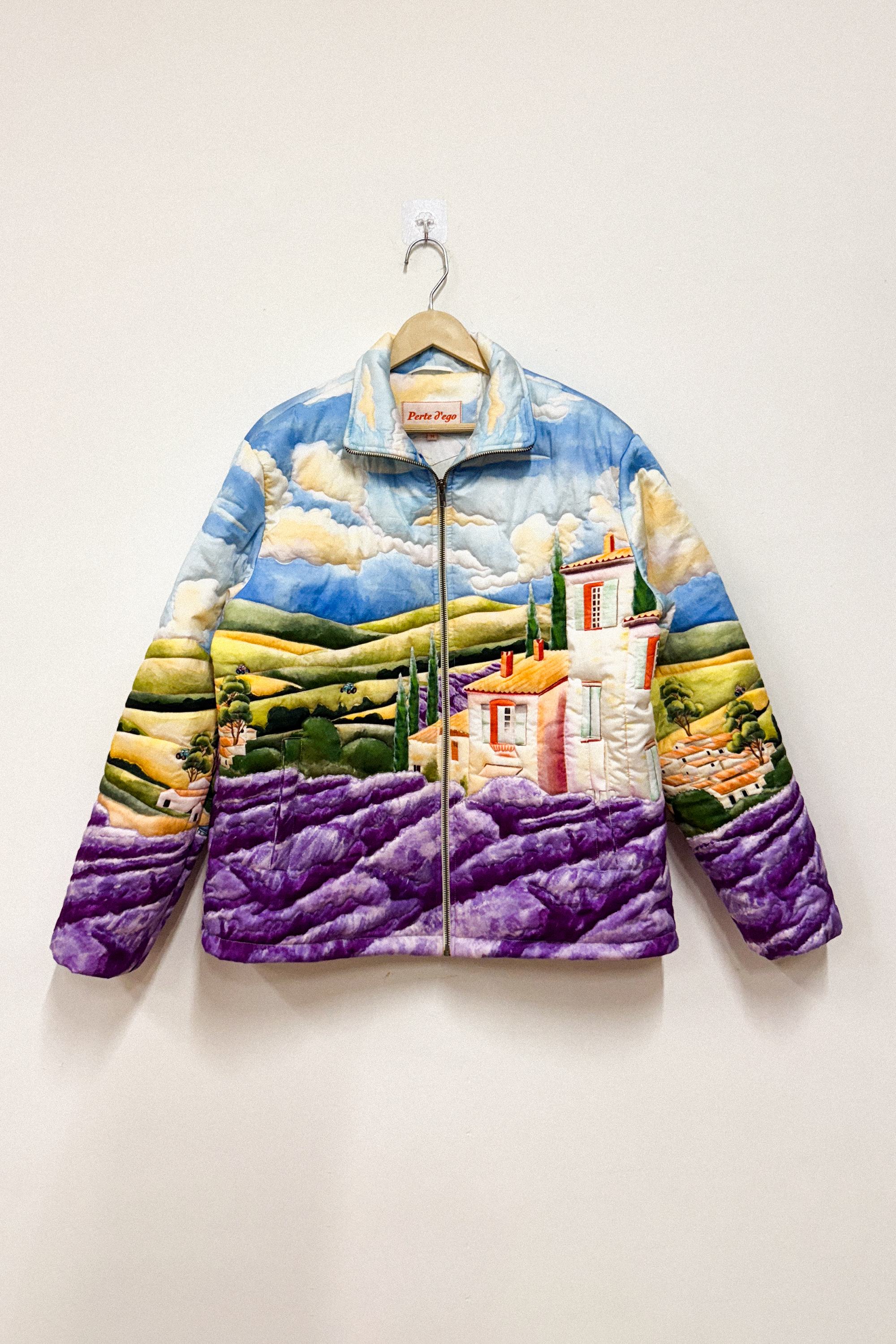 "Lavender fields" quilted jacket