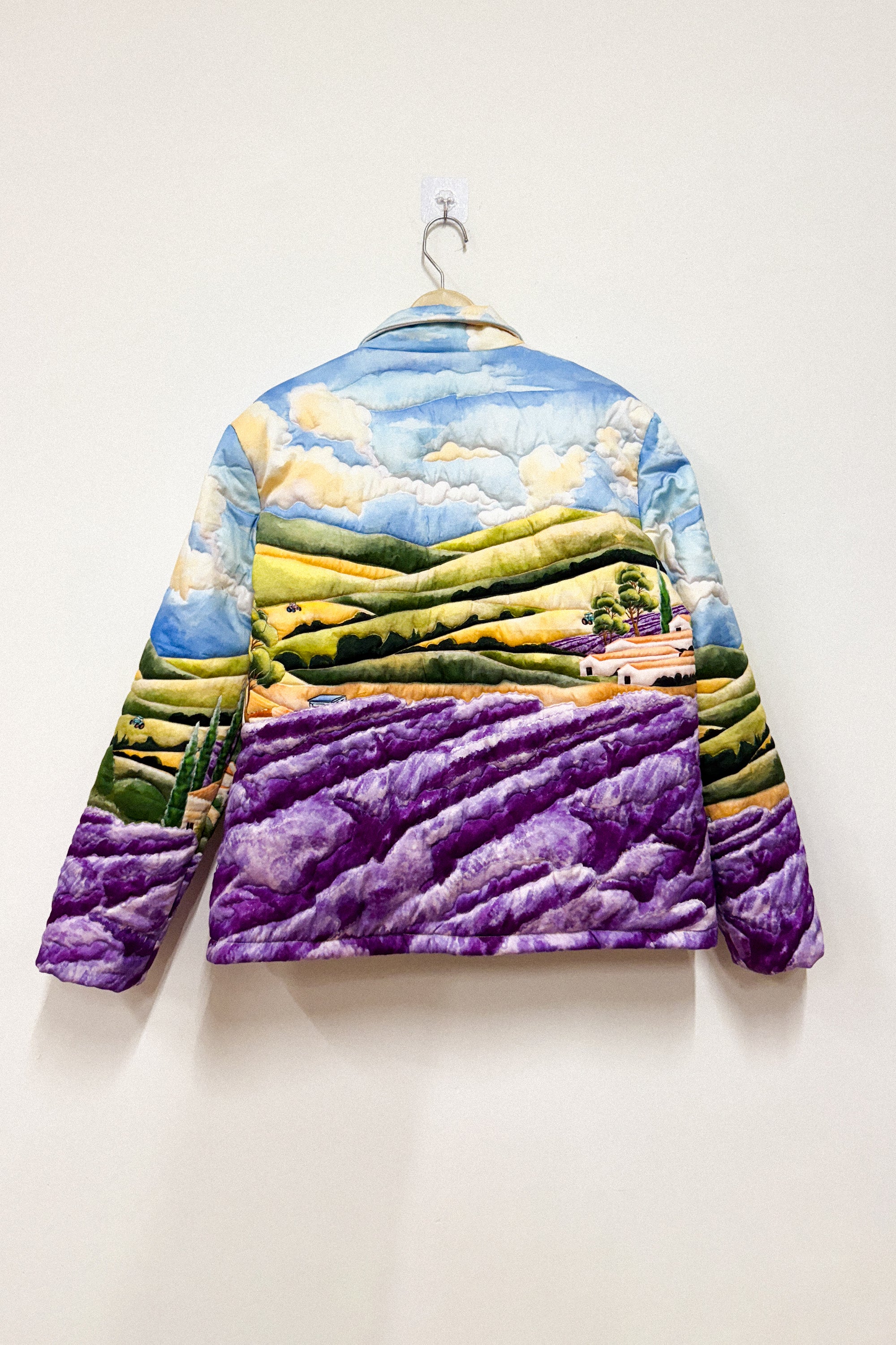 "Lavender fields" quilted jacket