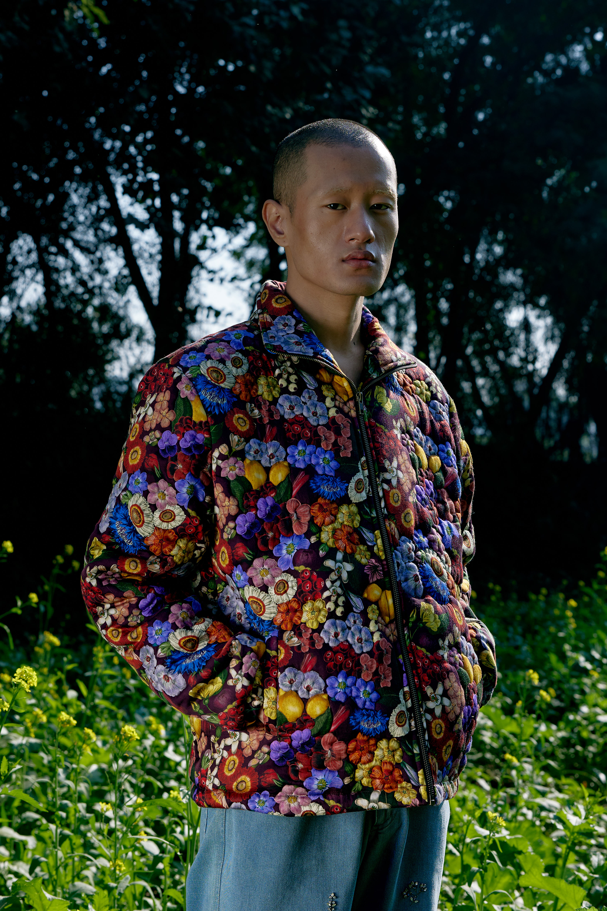 "Spring bloom" quilted jacket