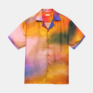 Psychedelic summer silk shirt