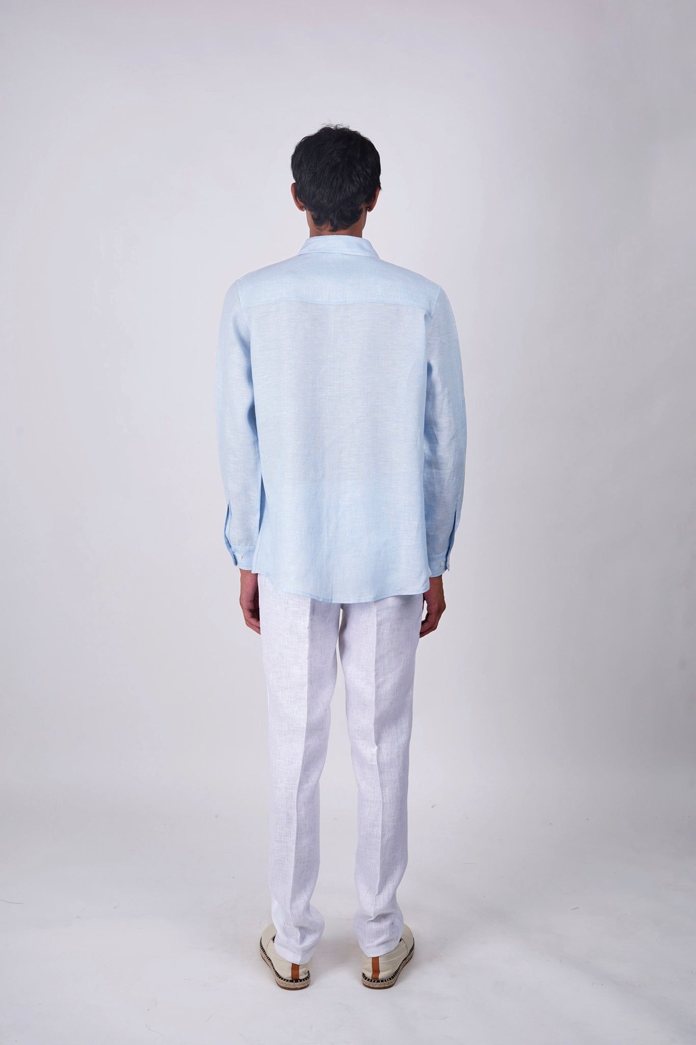Baby Blue full sleeve linen shirt