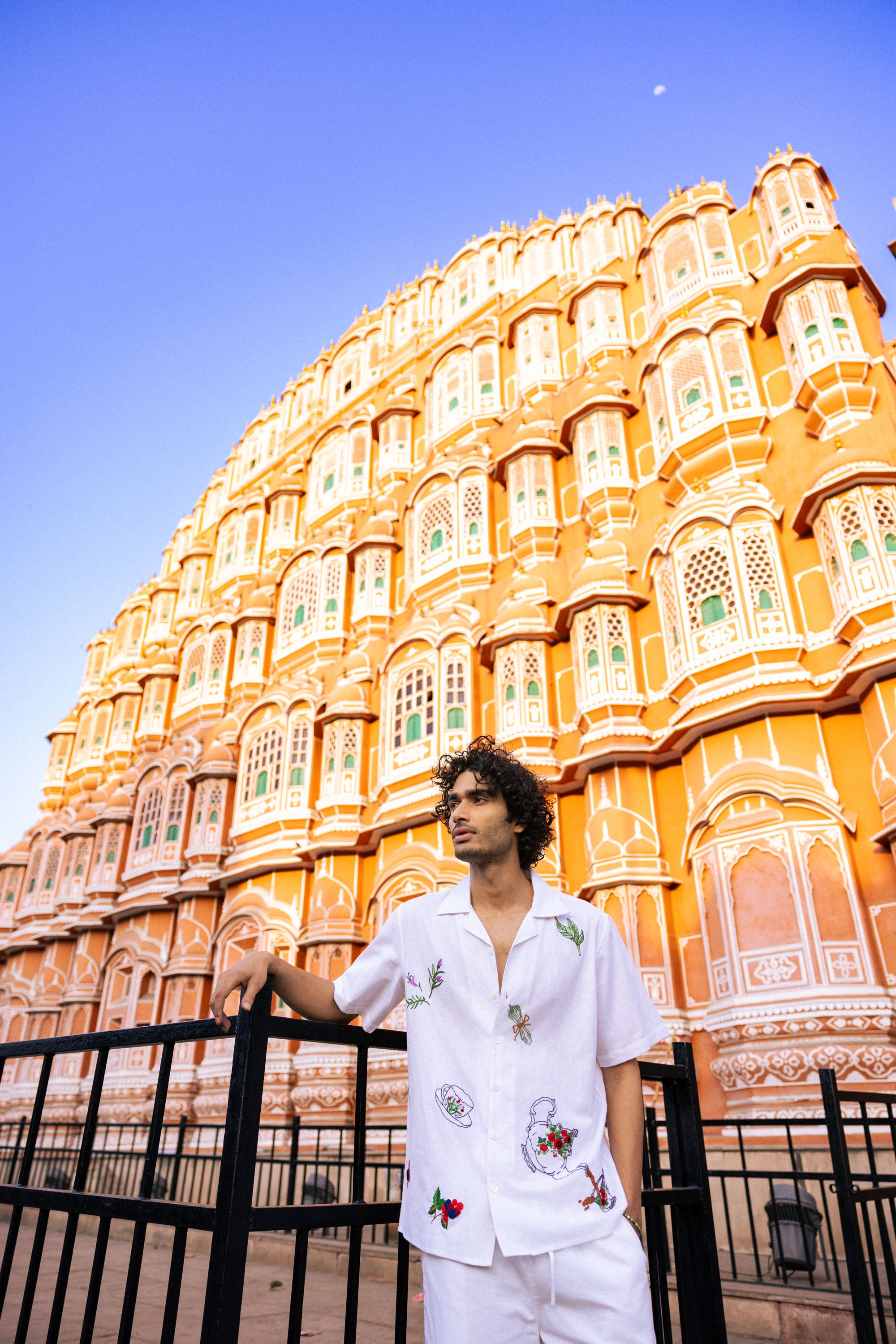 "Udaipur" hand embroidered Shirt