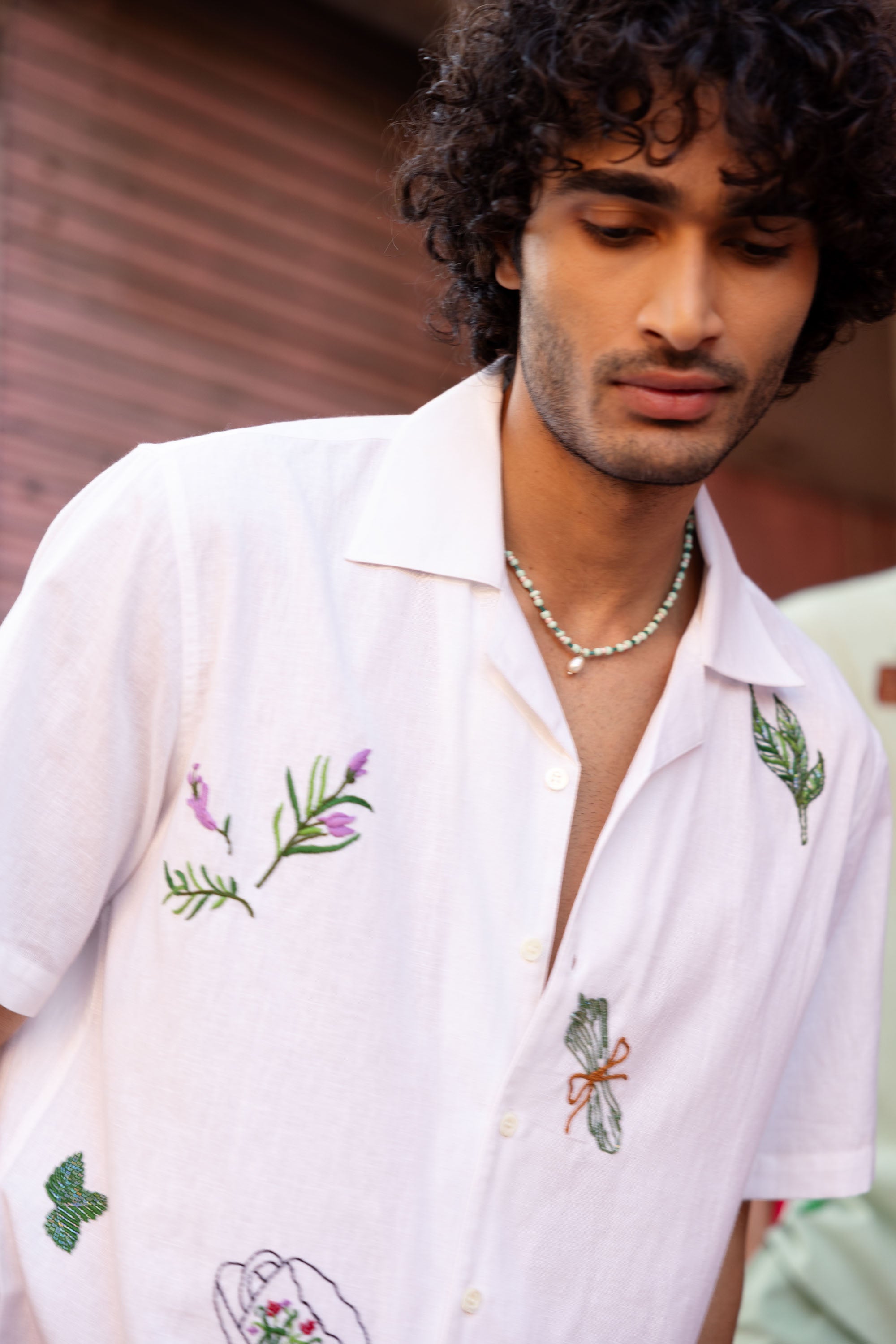 "Udaipur" hand embroidered Shirt