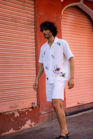 "Udaipur" hand embroidered Shirt