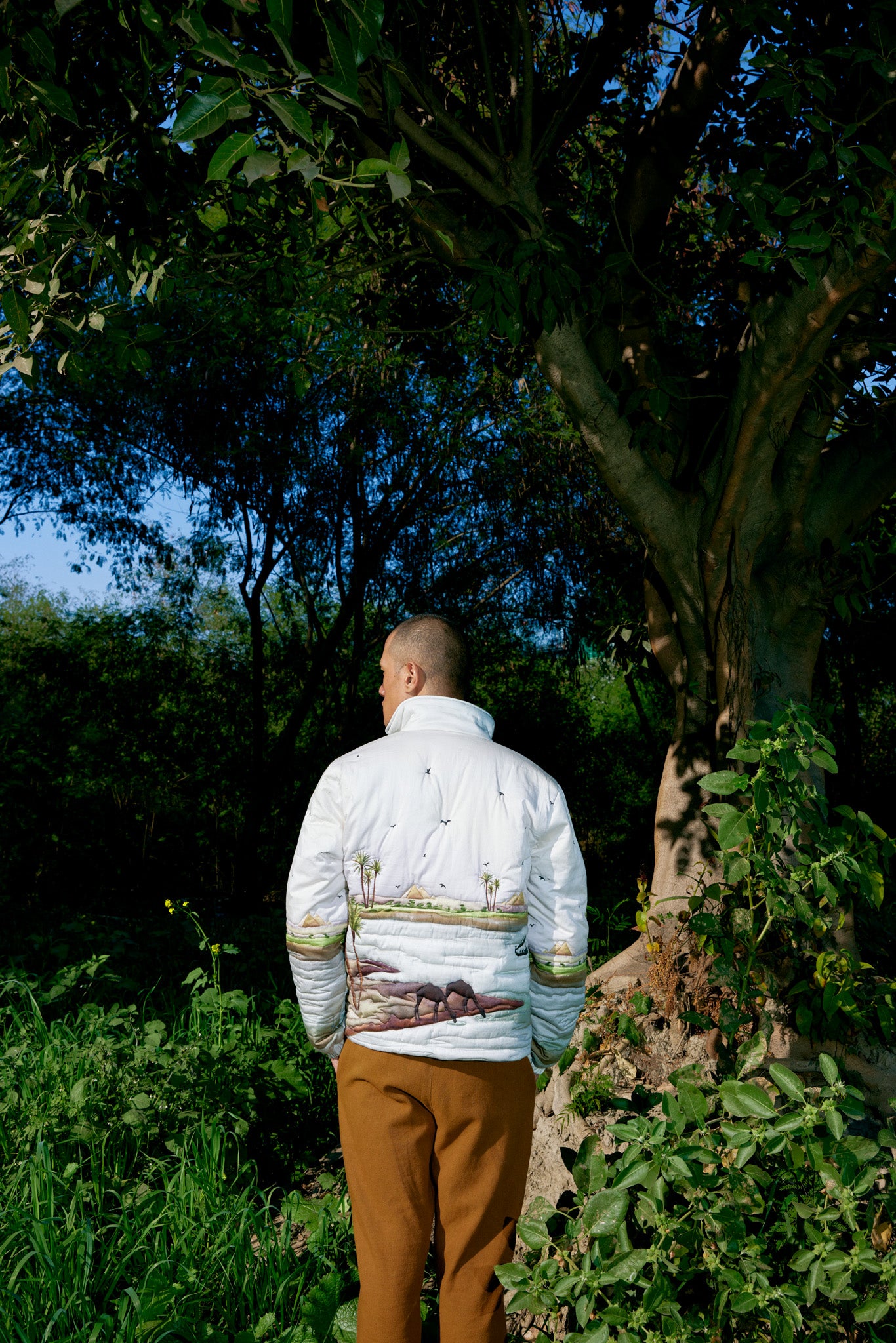 "Afternoon by the nile" quilted jacket