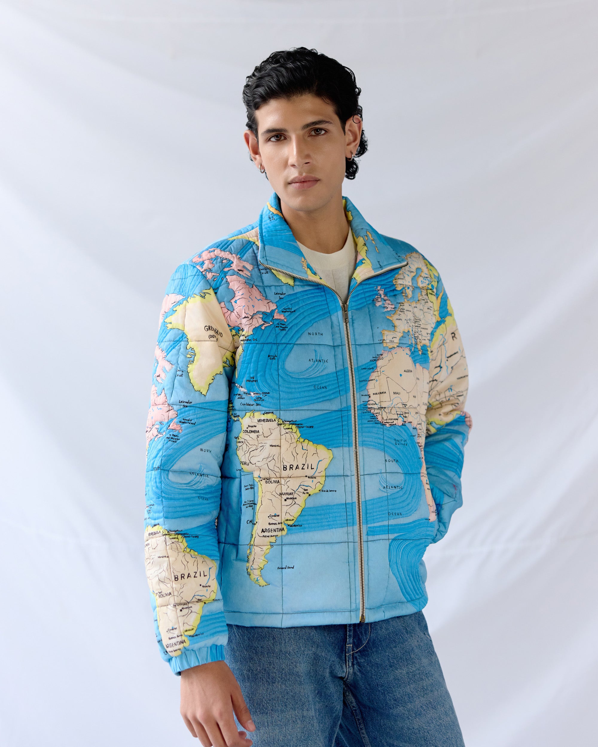 "Globe Trotter" quilted jacket