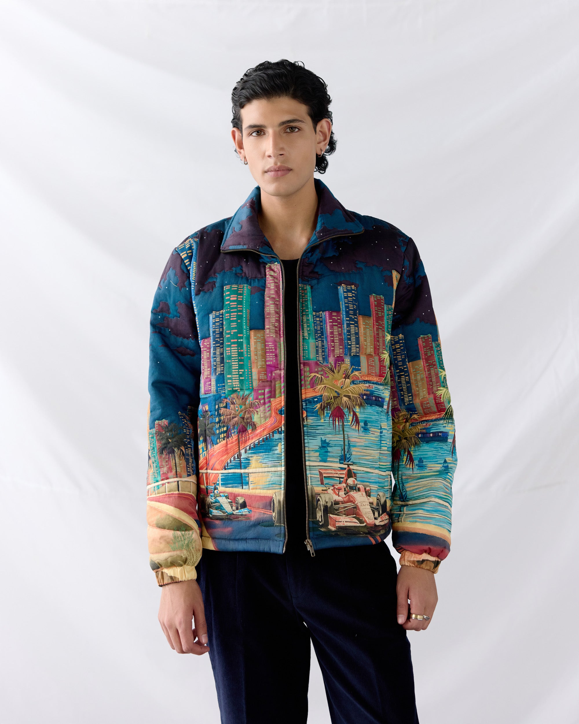 "Grand Prix" quilted jacket