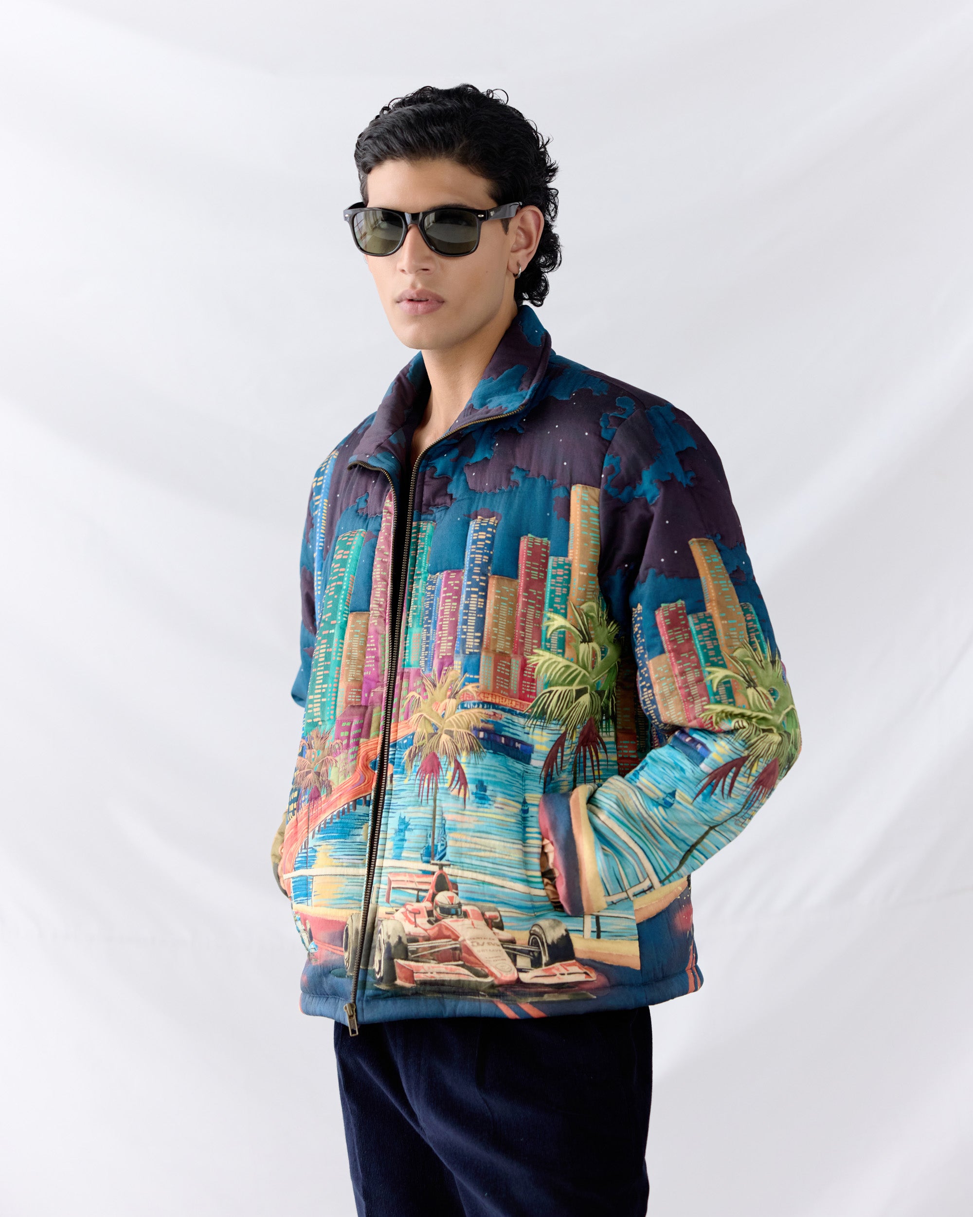 "Grand Prix" quilted jacket