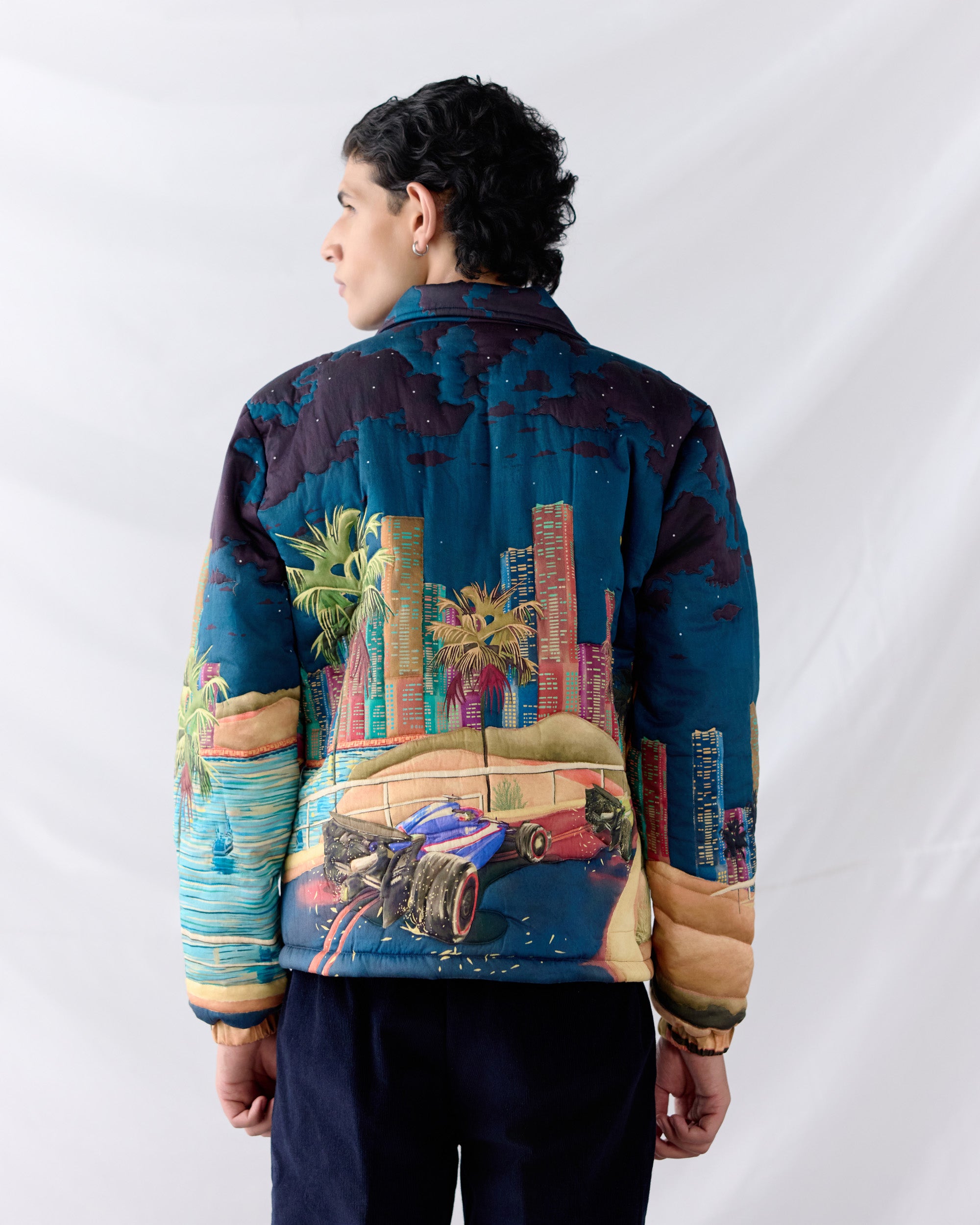 "Grand Prix" quilted jacket