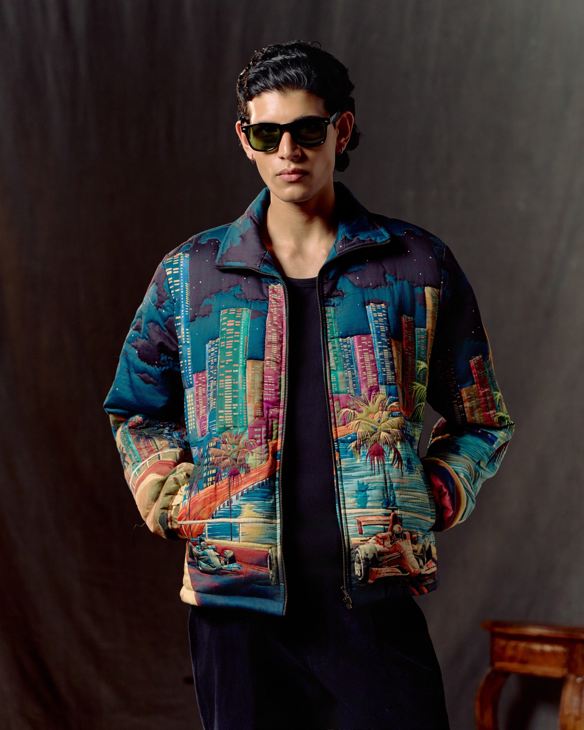 "Grand Prix" quilted jacket
