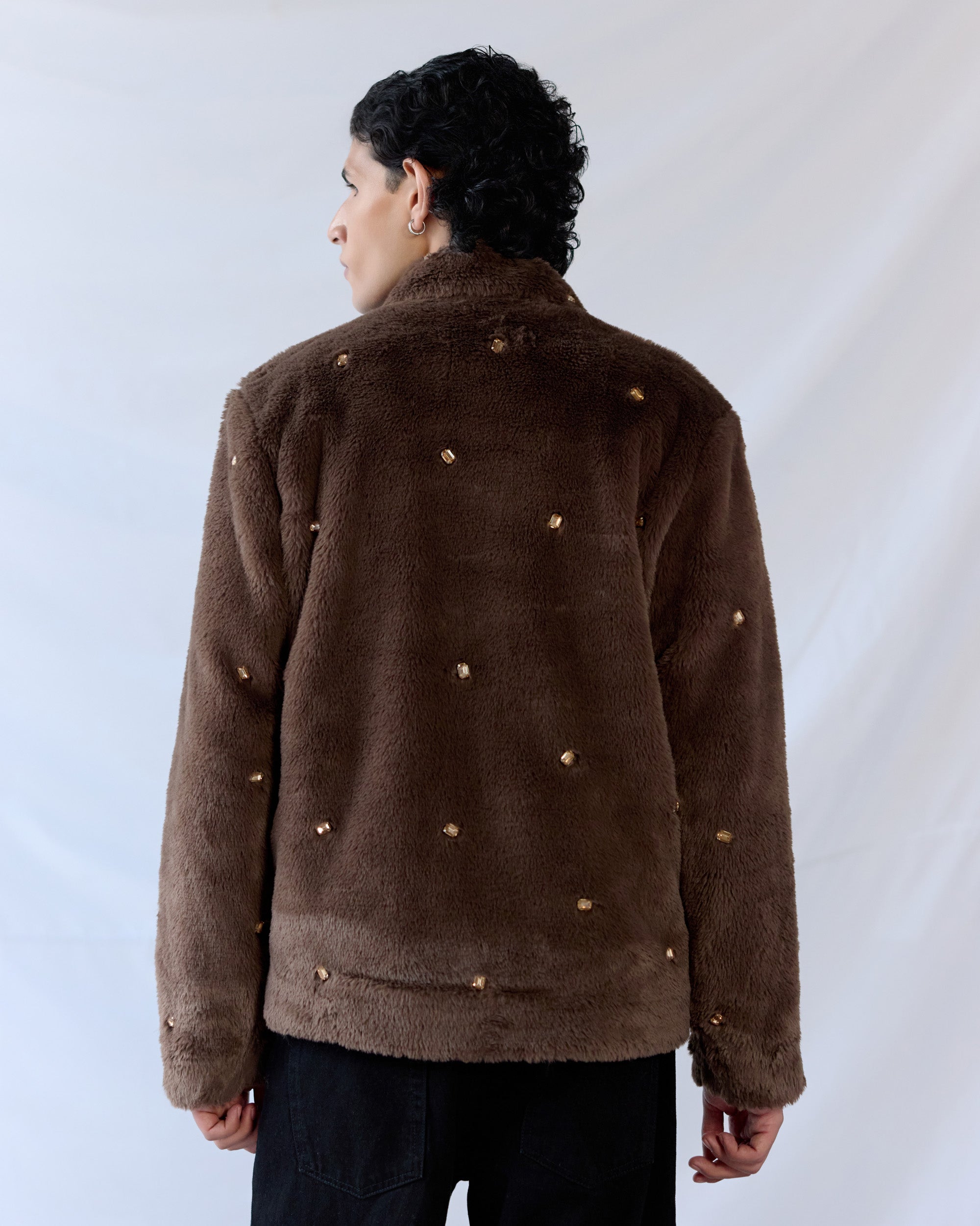 Winter Noir Faux-Fur jacket