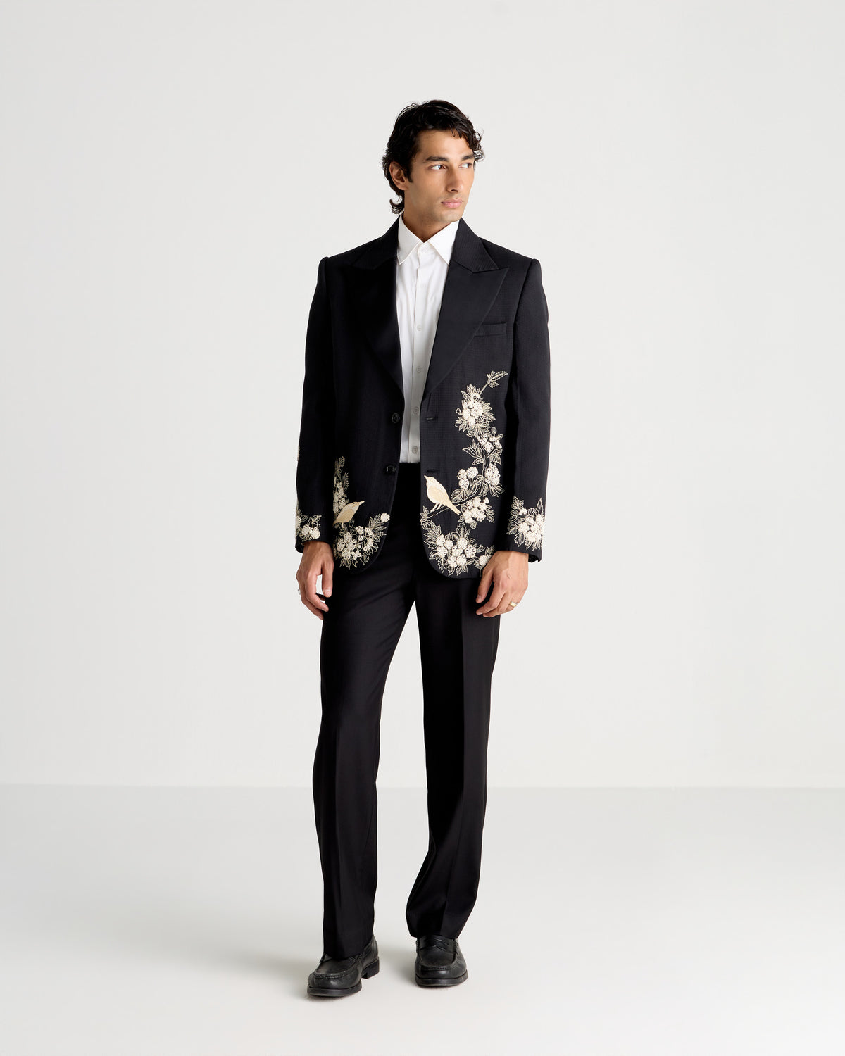 Songbird Hand-Embroidered Blazer