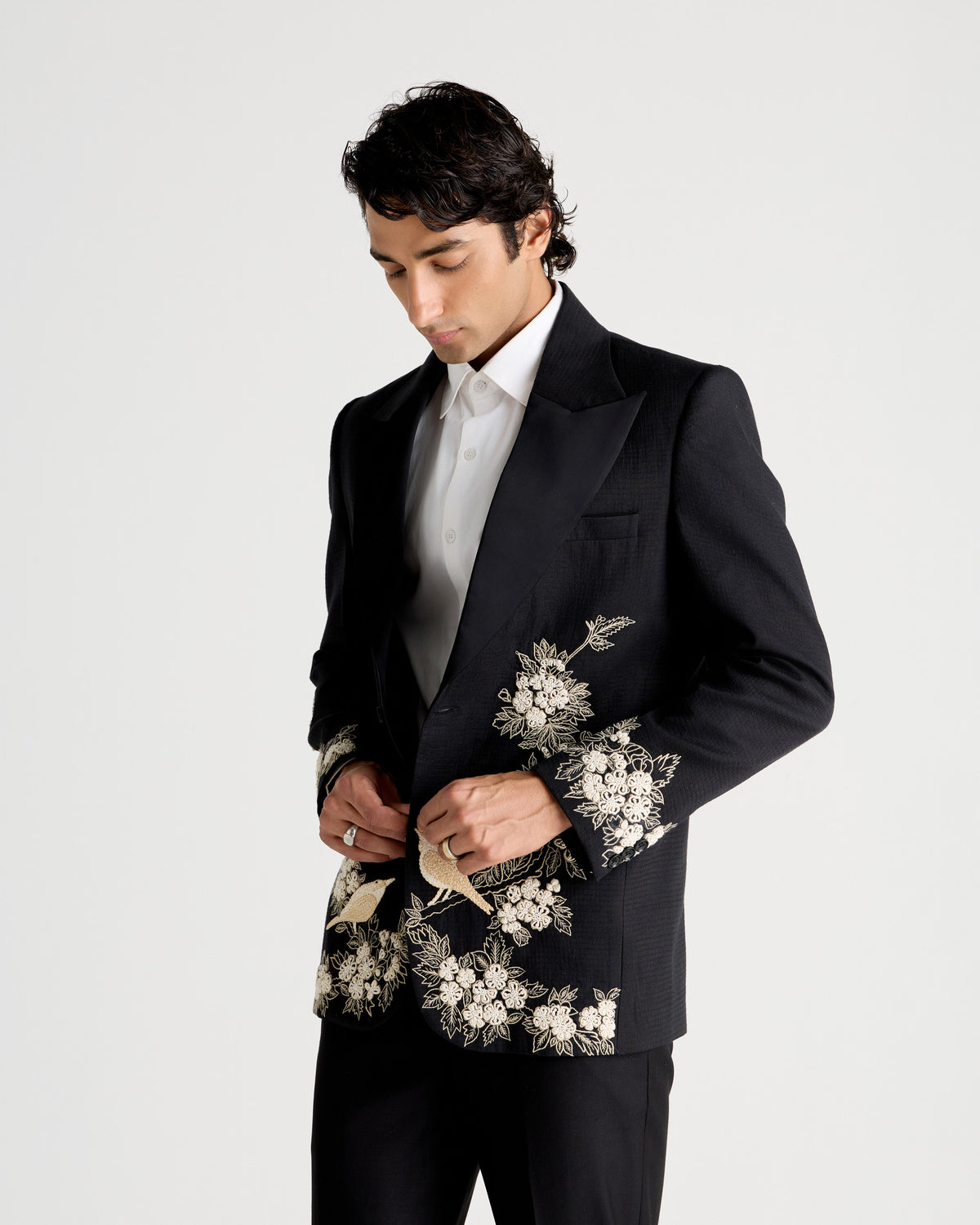 Songbird Hand-Embroidered Blazer