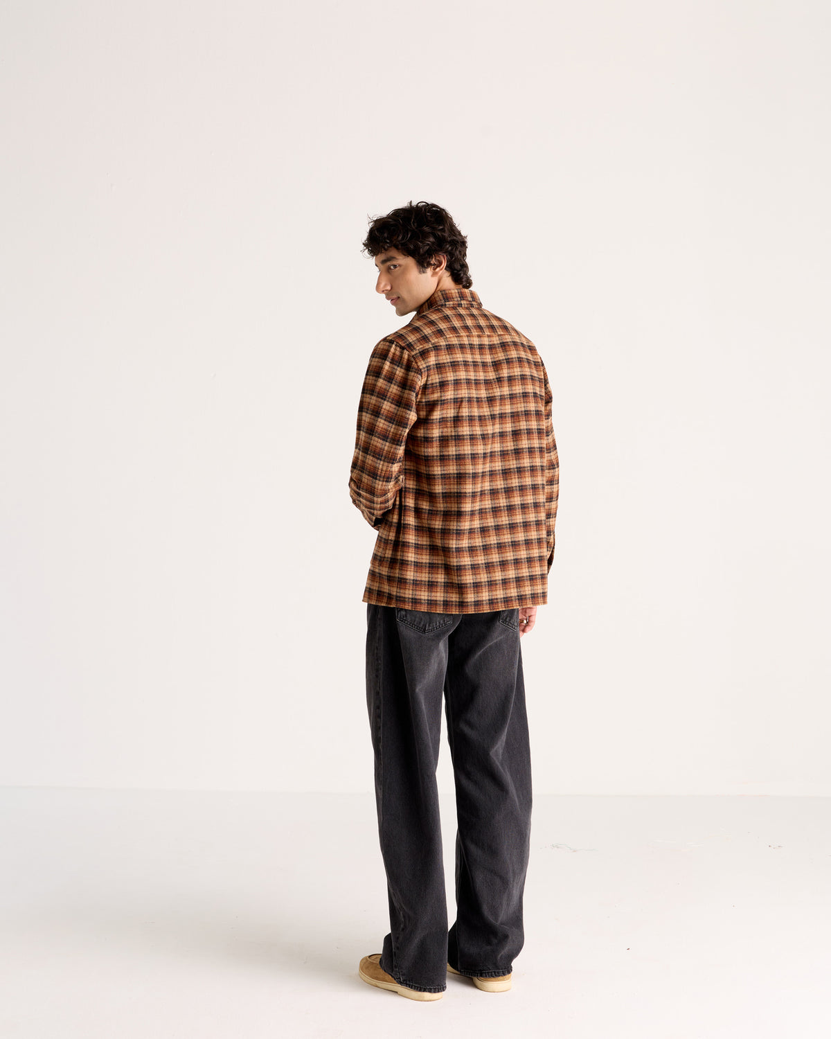 "Le Firenze" hand embroidered Wool Overshirt