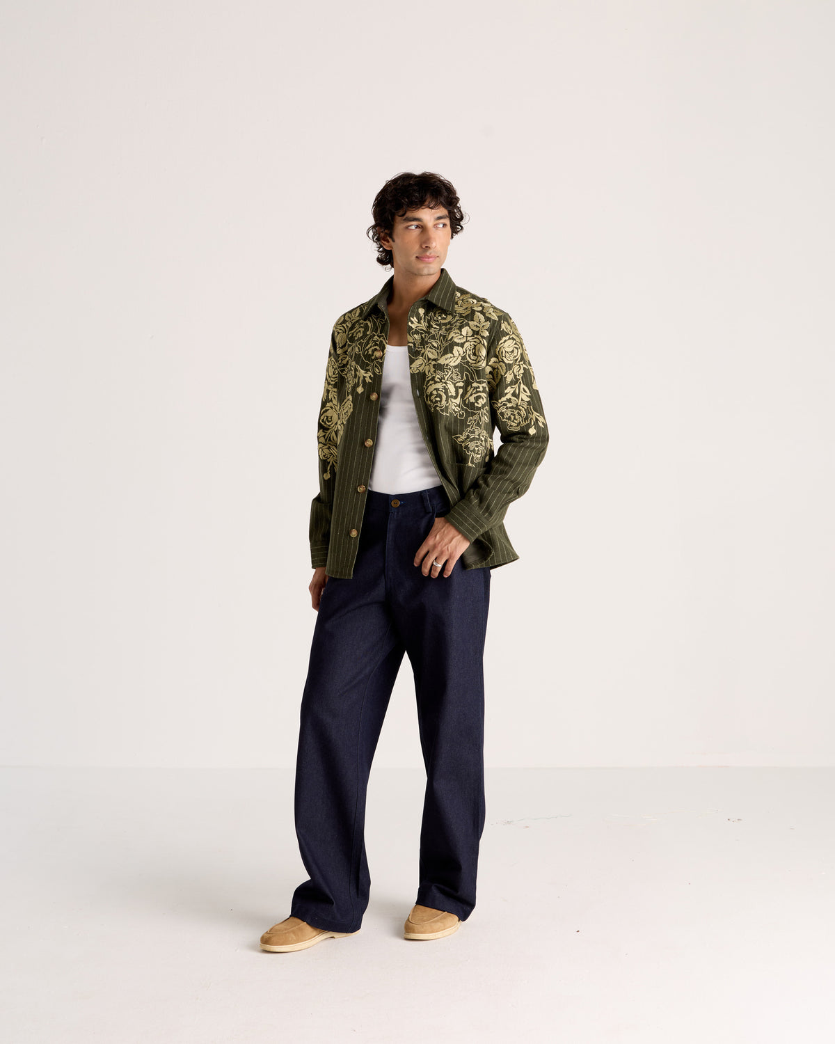 Raw Indigo straight fit jeans