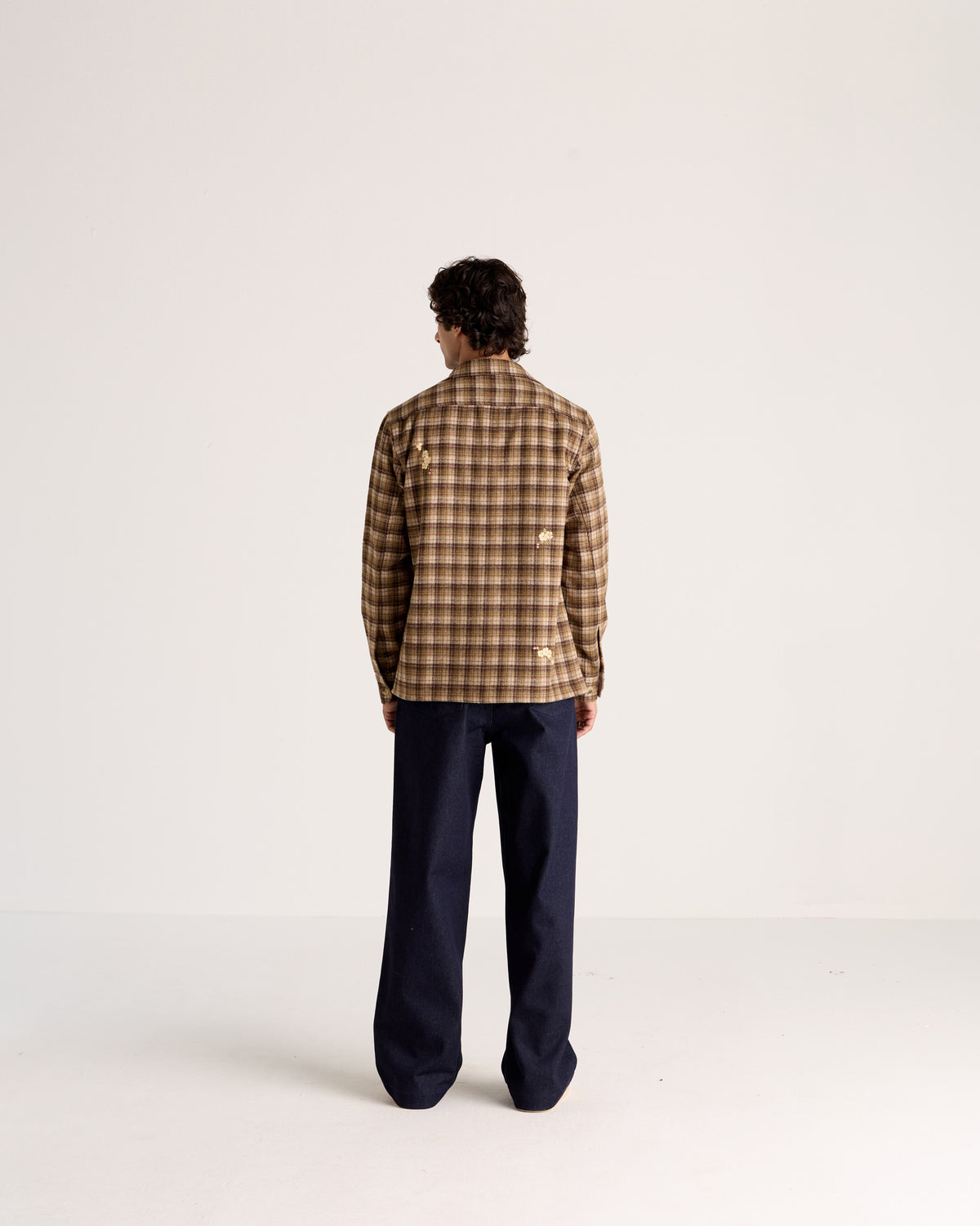 Le Ascot Hand-Embroidered Wool Overshirt
