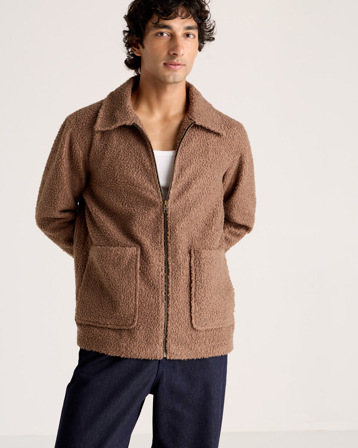 "Le Cortina" Sherpa Zip Jacket