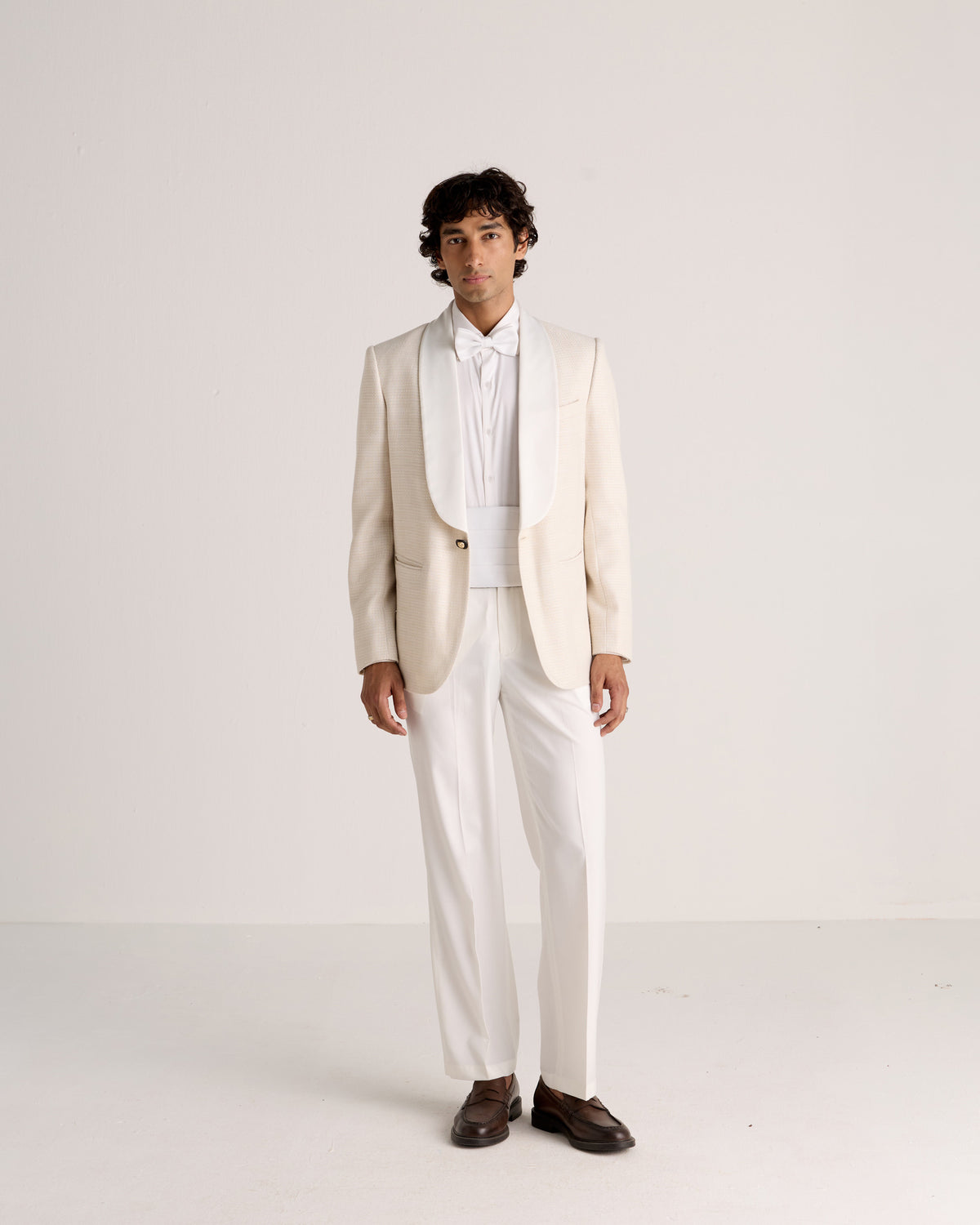 “The Ivory Hour” Tuxedo Blazer