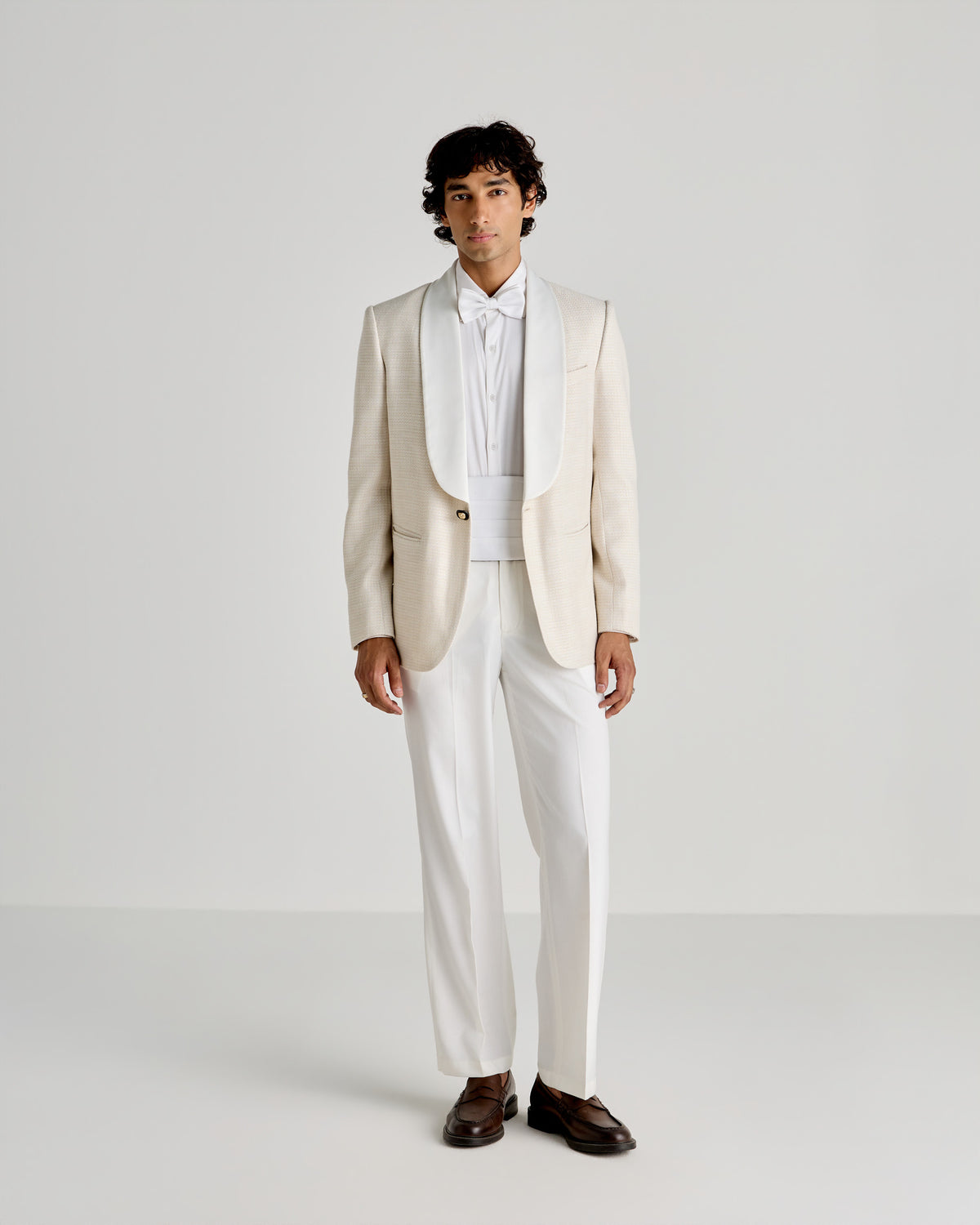 “The Ivory Hour” Tuxedo Blazer