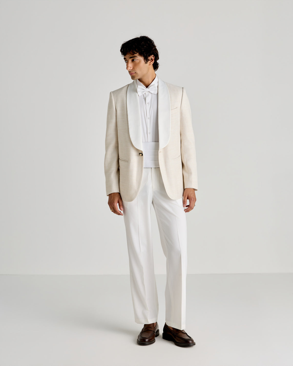 “The Ivory Hour” Tuxedo Blazer