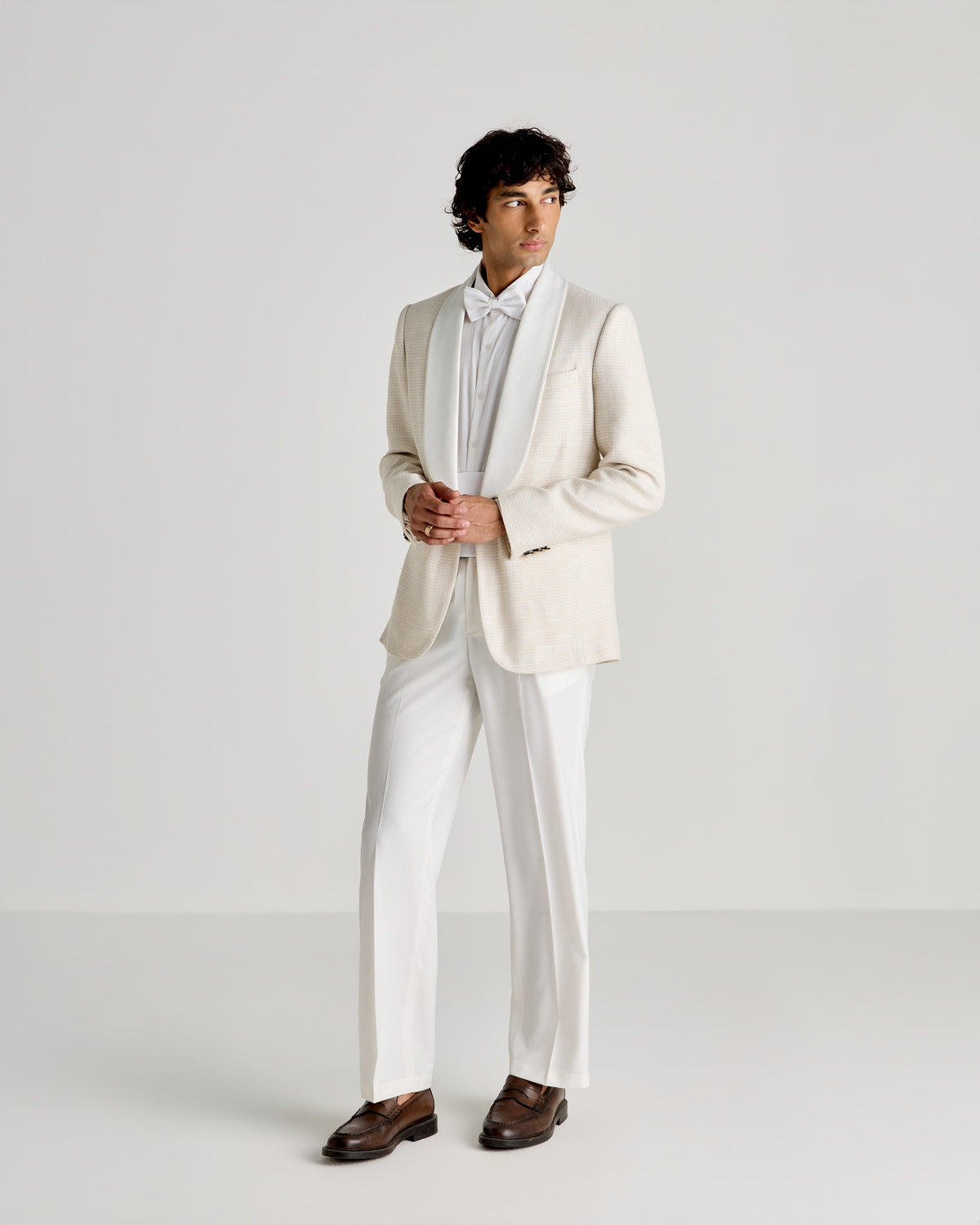 “The Ivory Hour” Tuxedo Blazer