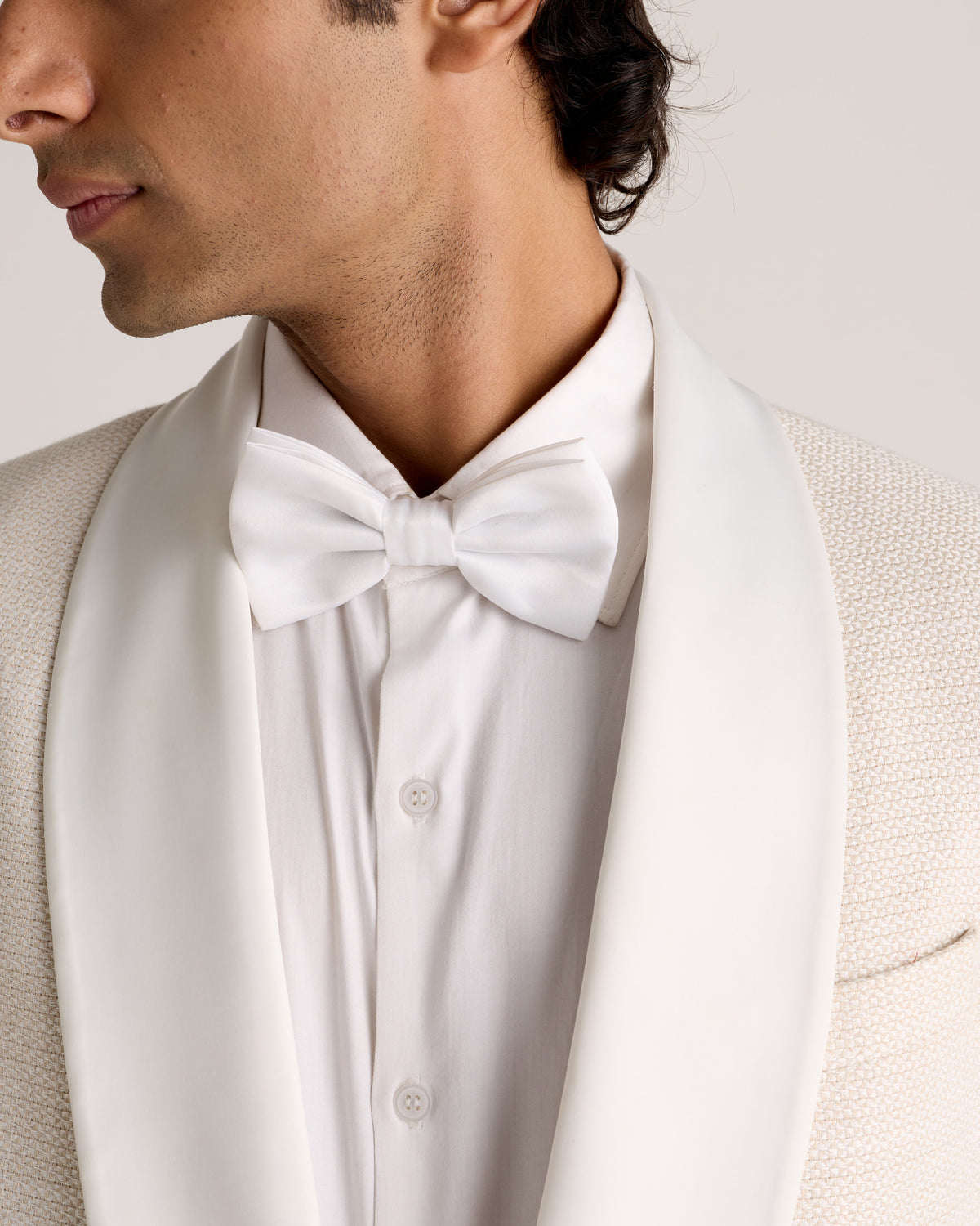 “The Ivory Hour” Tuxedo Blazer