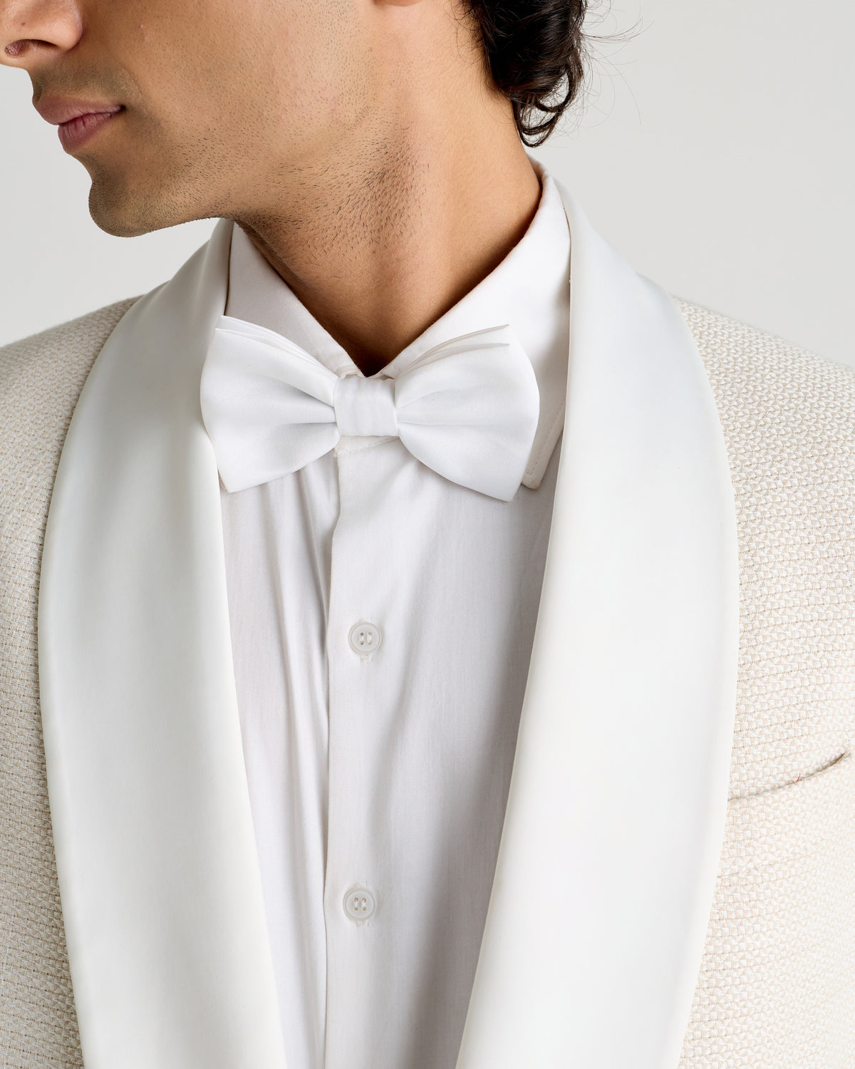 “The Ivory Hour” Tuxedo Blazer