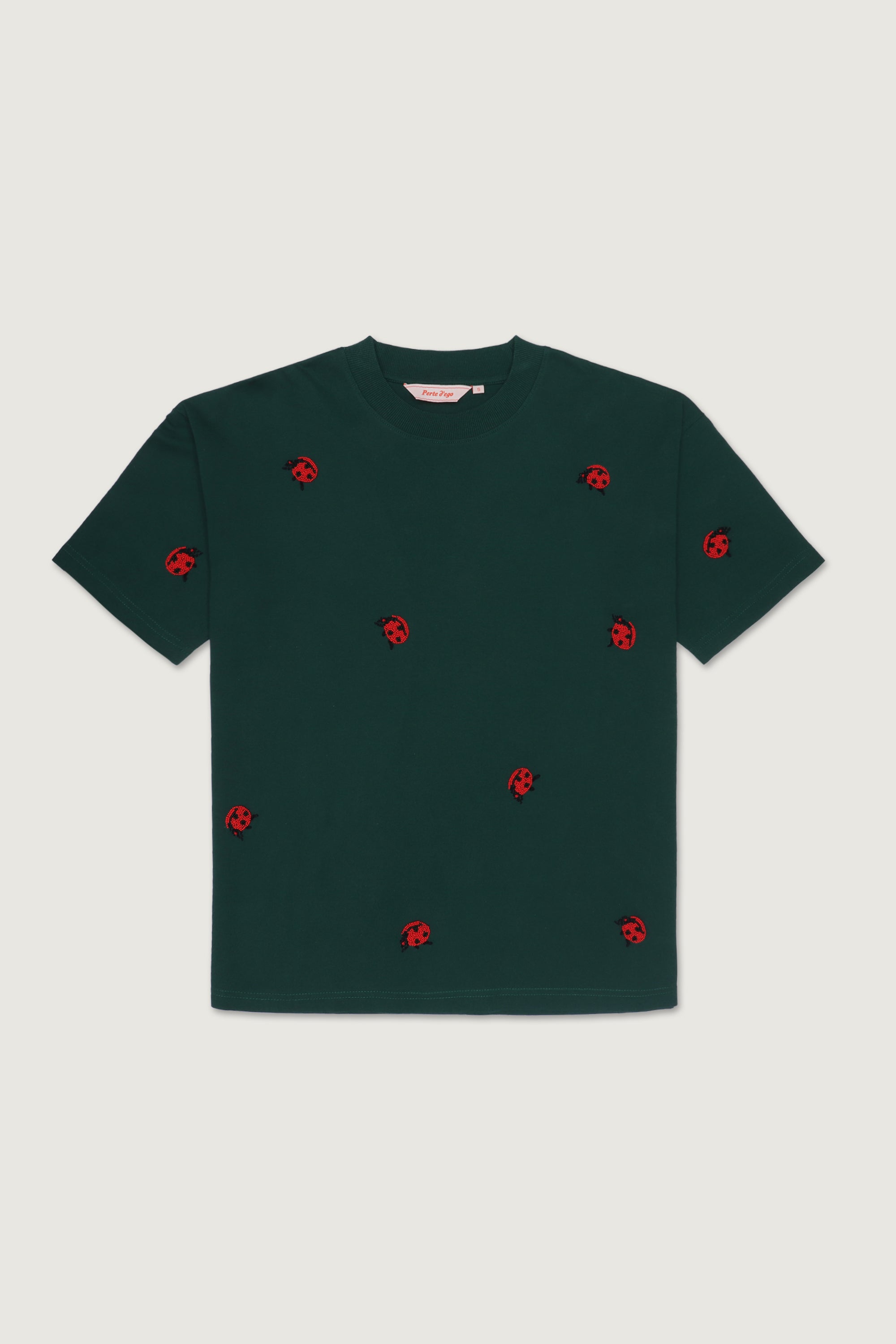 "Ladybug" hand embroidered T-Shirt