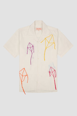 Hand embroidered Kites Shirt