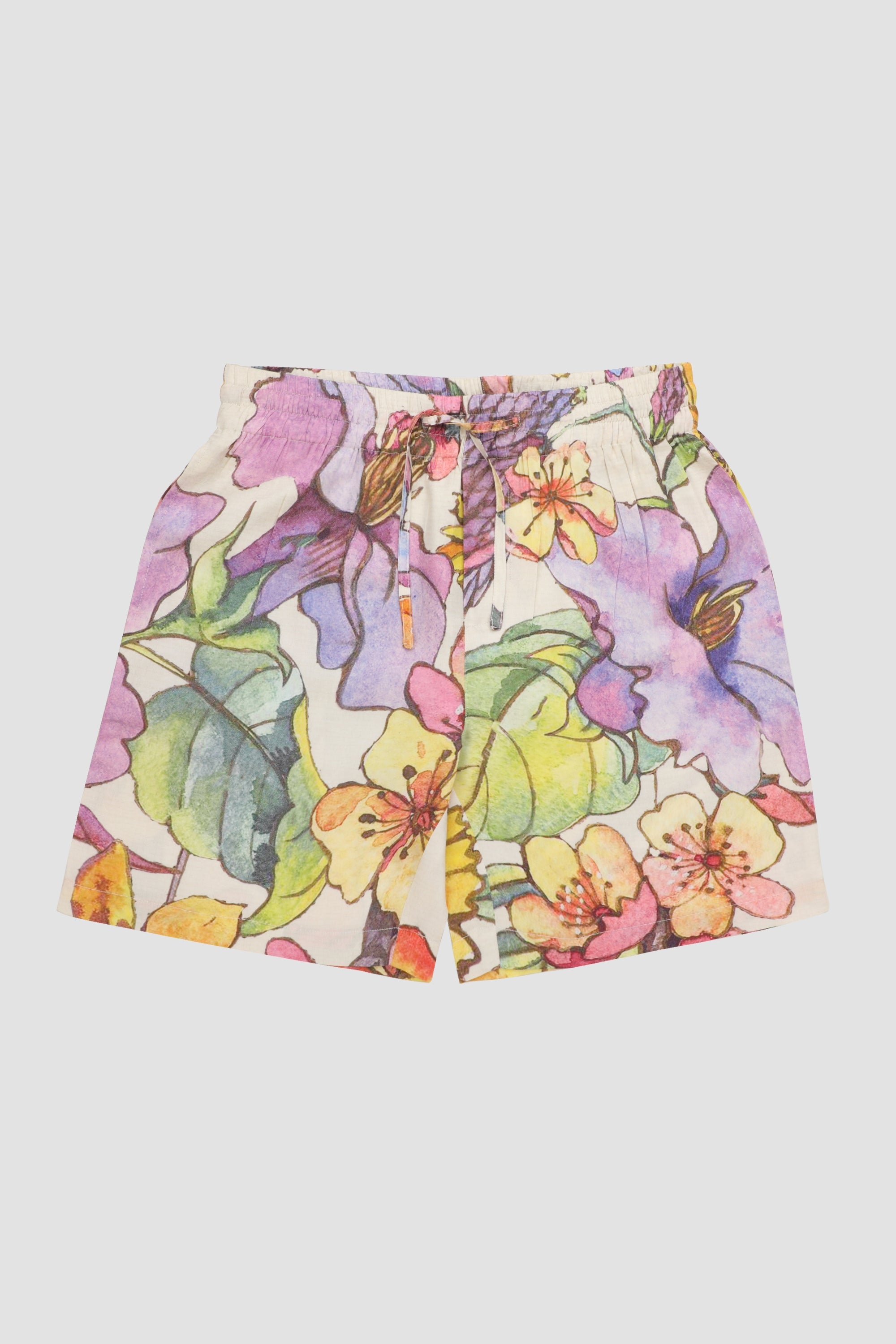 Floral sketch shorts