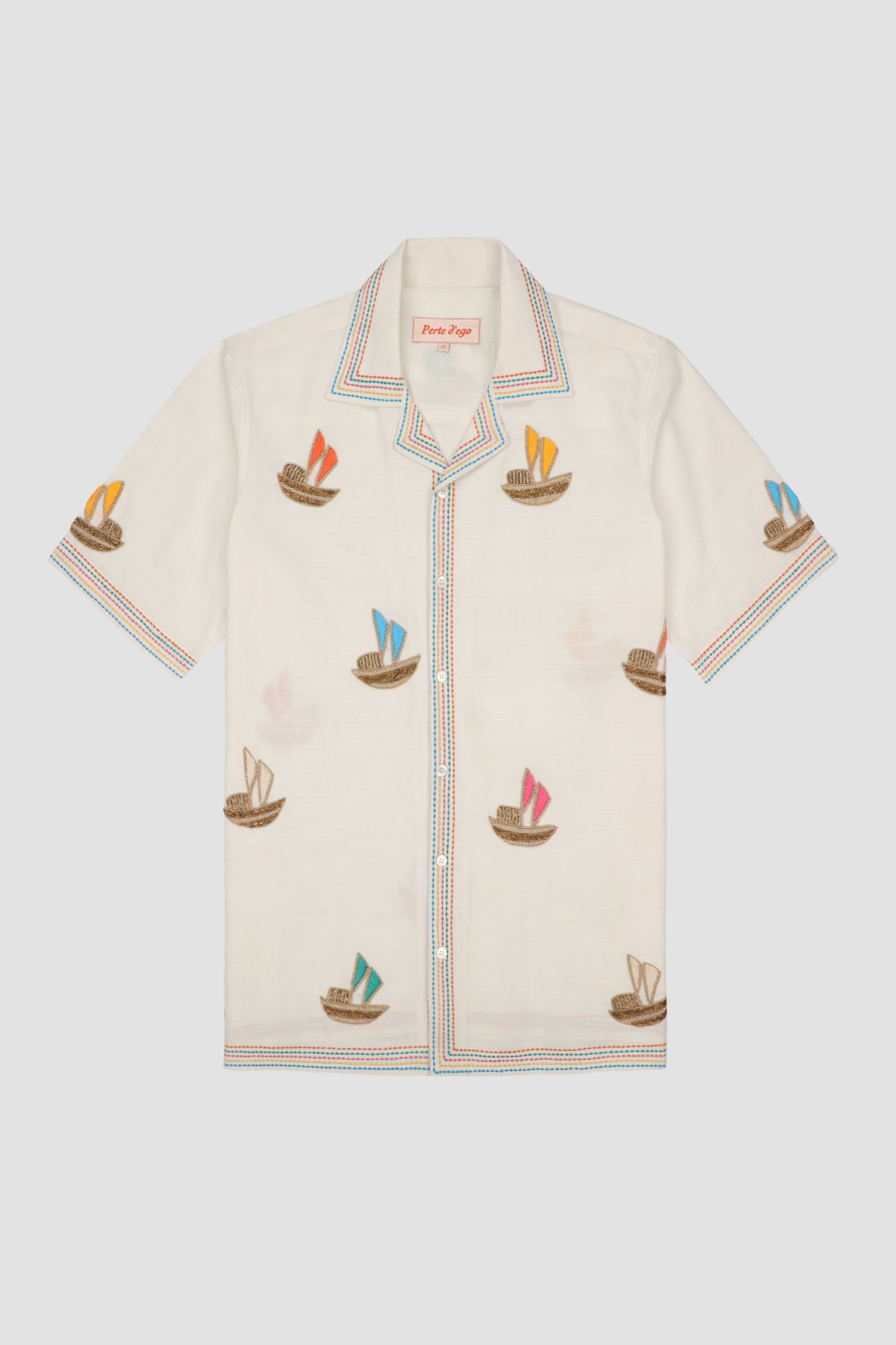 "Le Riveria" hand embroidered Shirt