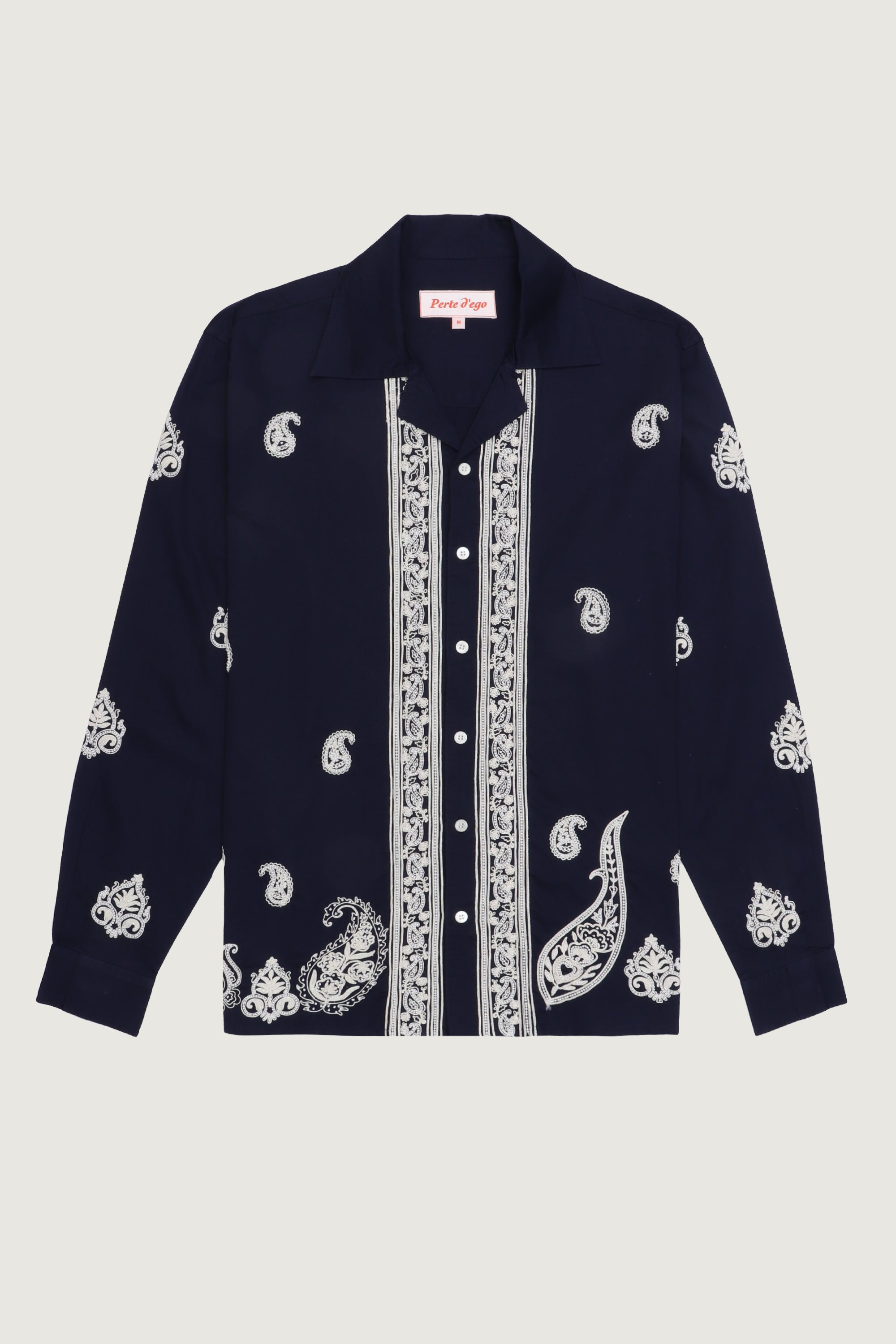 Paisley doriwork evening shirt