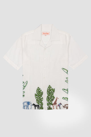 Safari hand embroidered Shirt