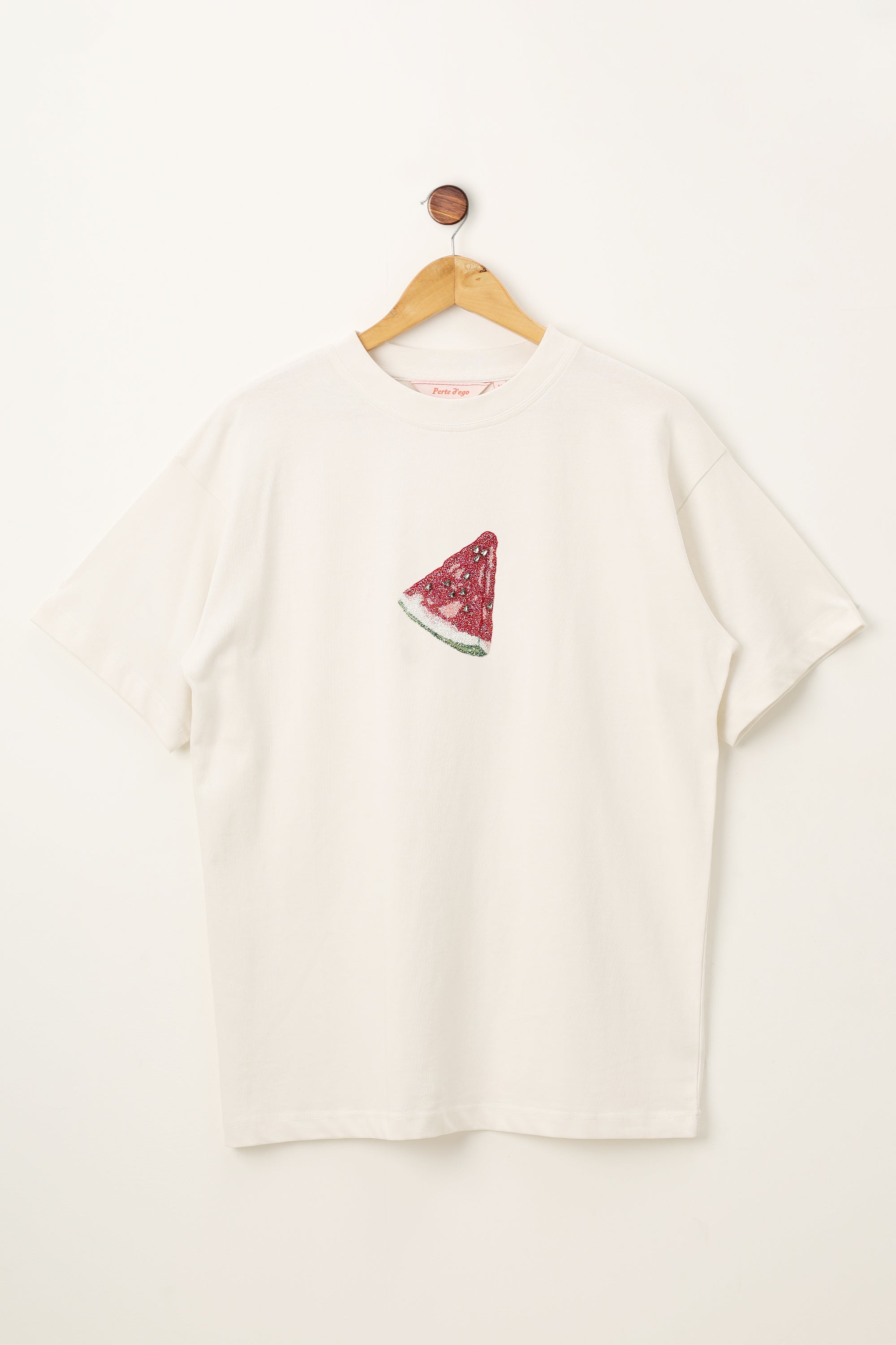 "Watermelon slice" hand embroidered T-Shirt