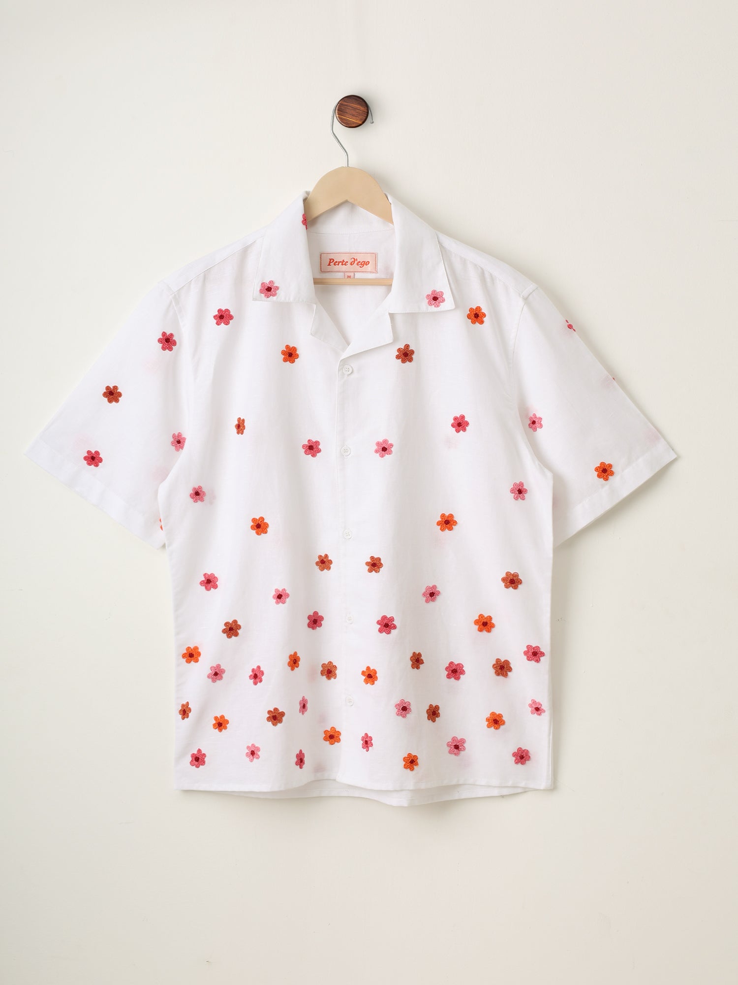 "Floral bloom" embroidered shirt