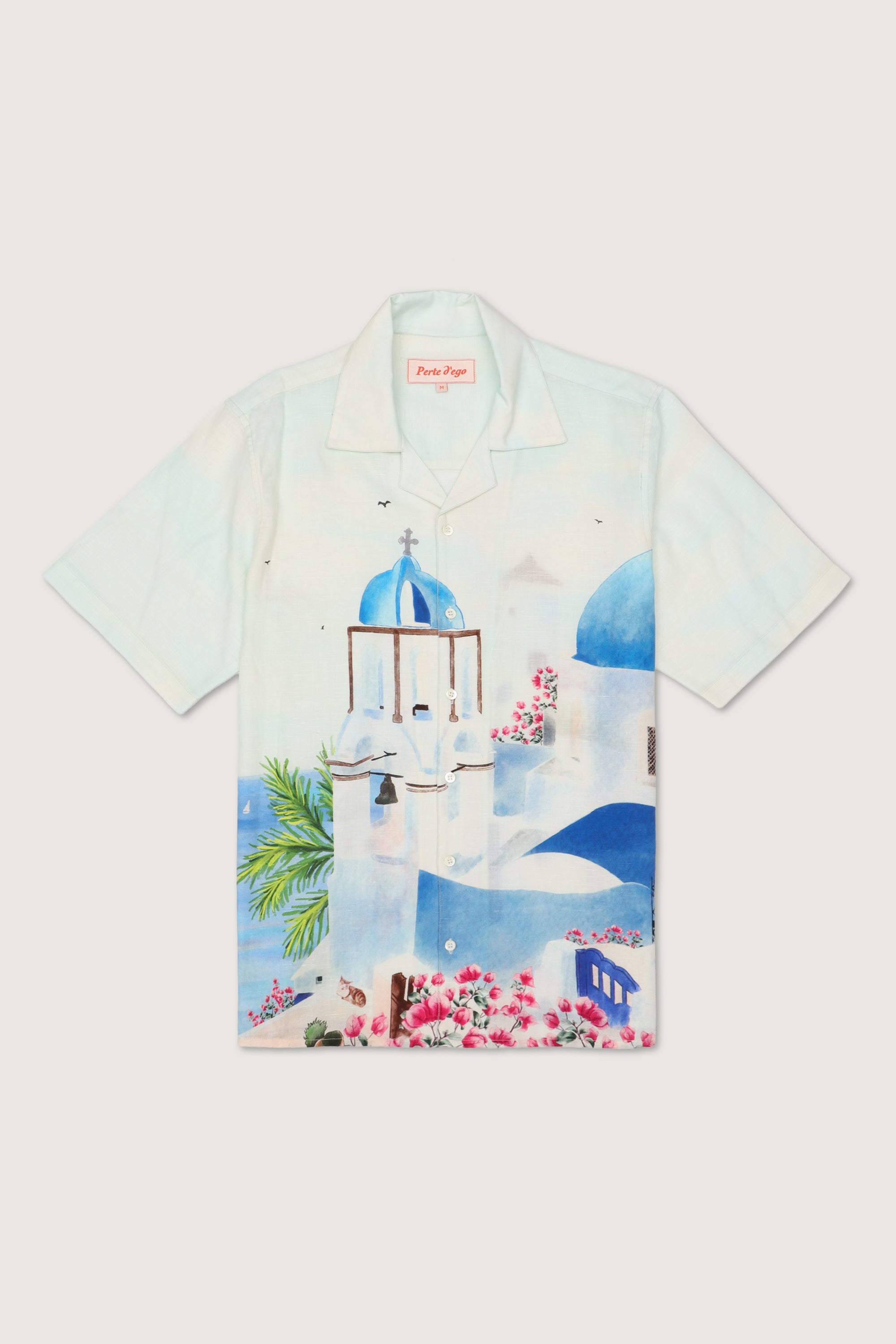 Greece watercolor shirt