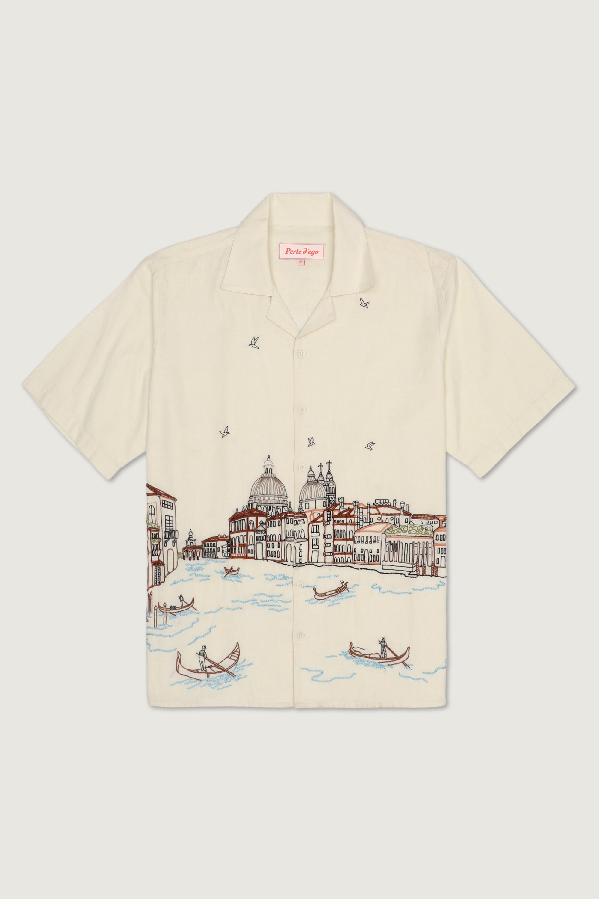 "Le Venice" hand embroidered shirt