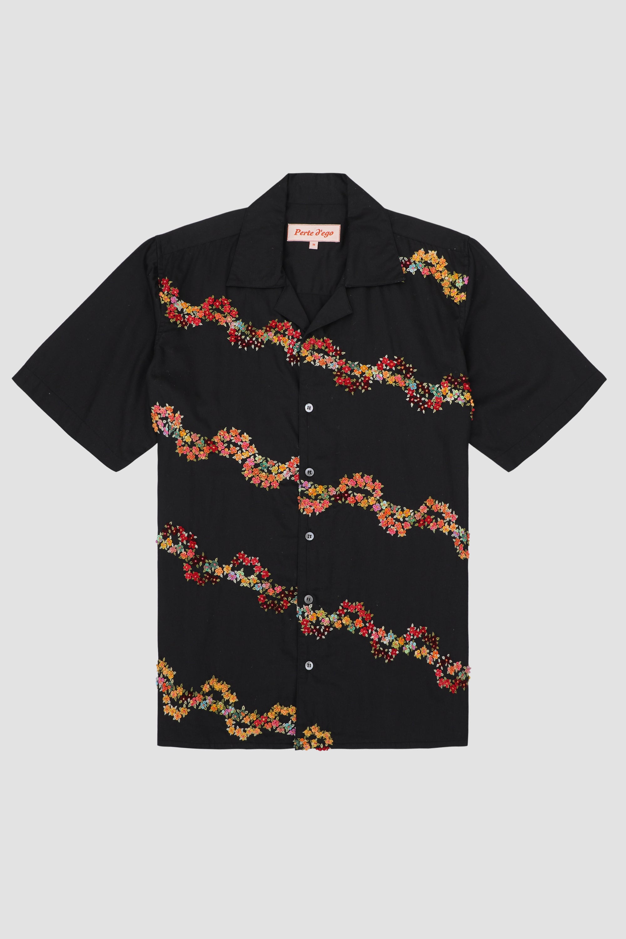 "Valley of flowers" hand embroidered Shirt