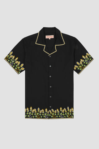 Floral beadborder shirt