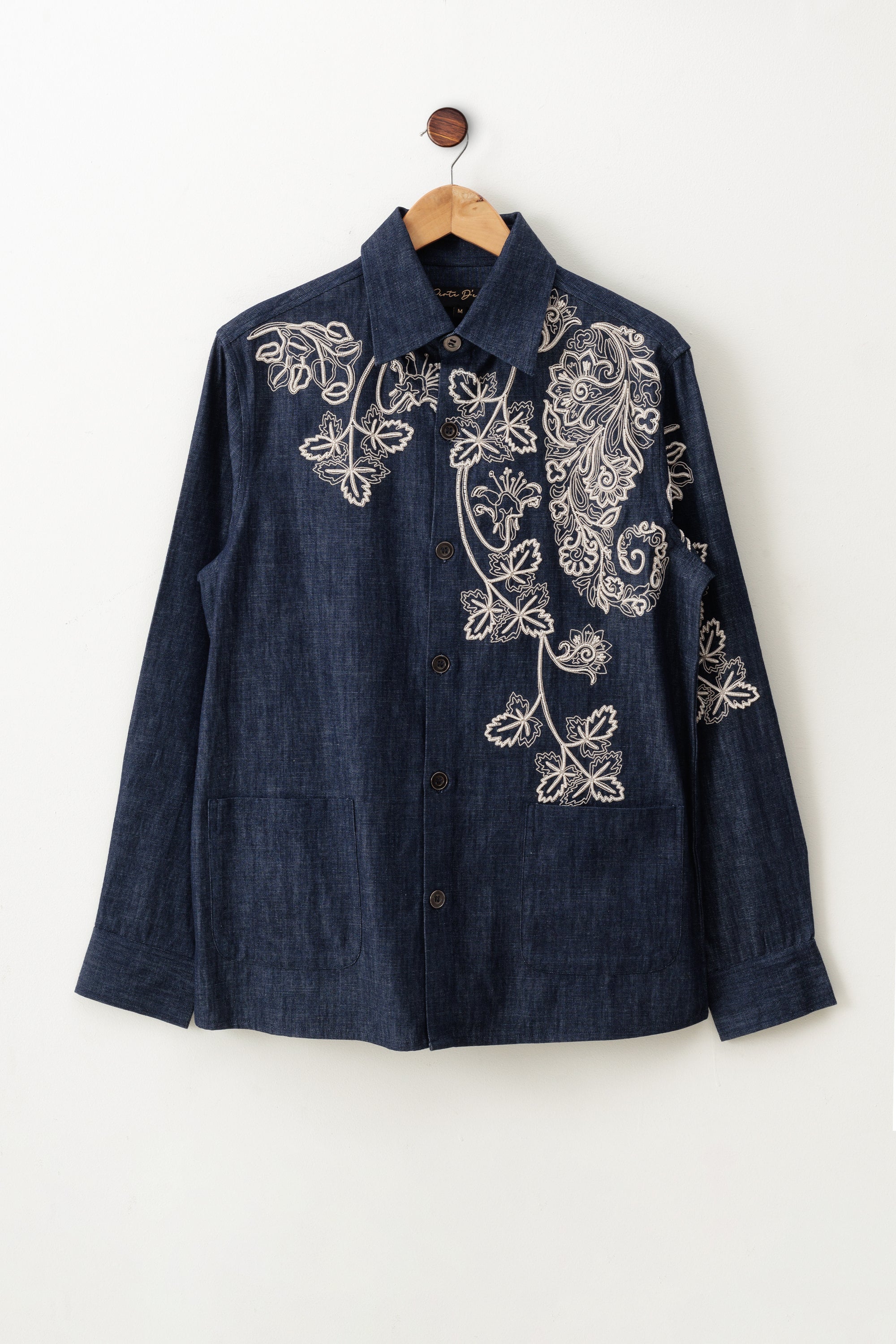 Hand Embroidered Paisley Chore Jacket