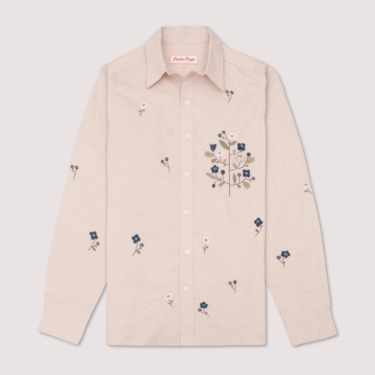 Floral Embroidered Formal Shirt