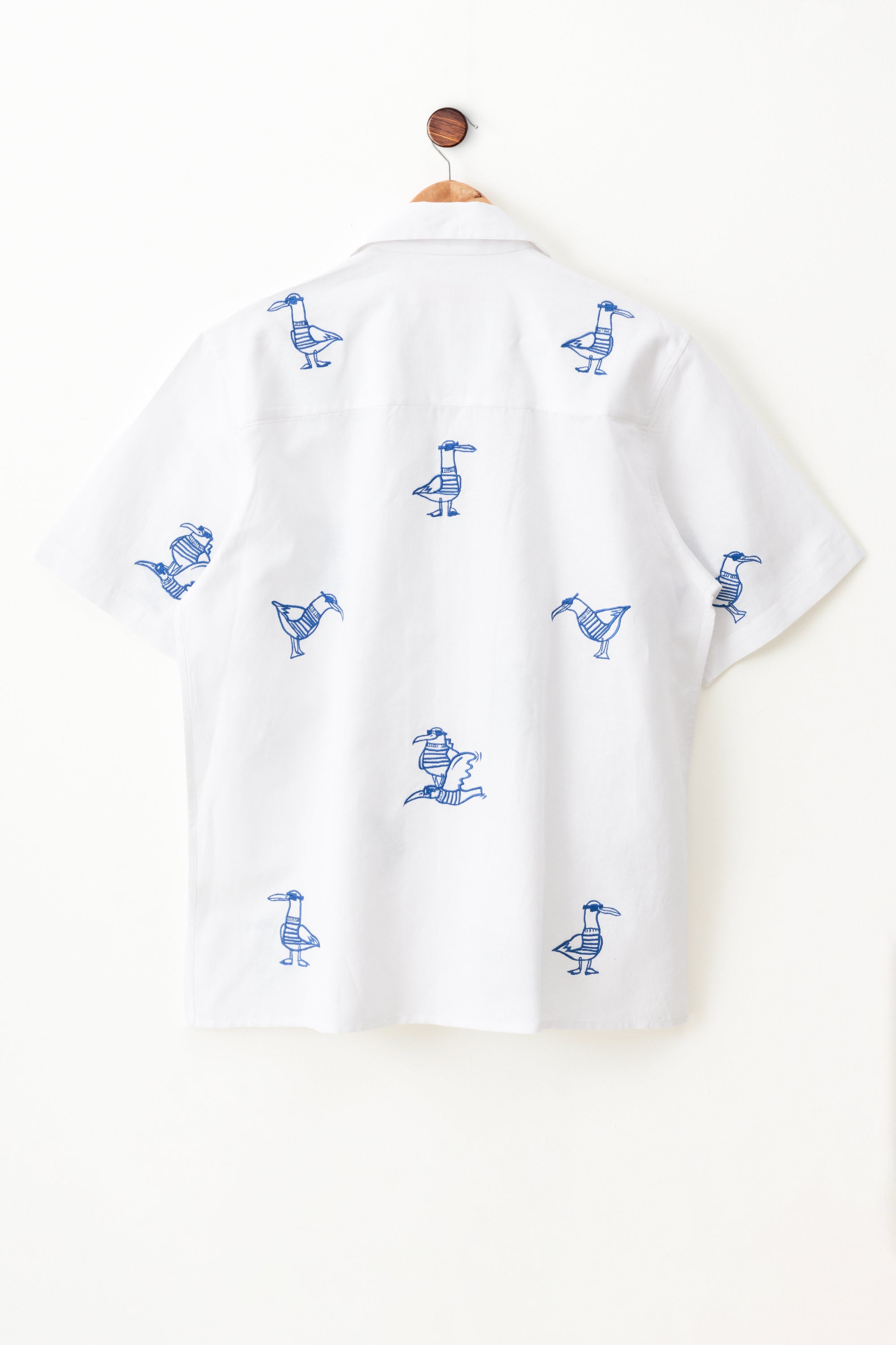 "Seabird Club" embroidered Shirt