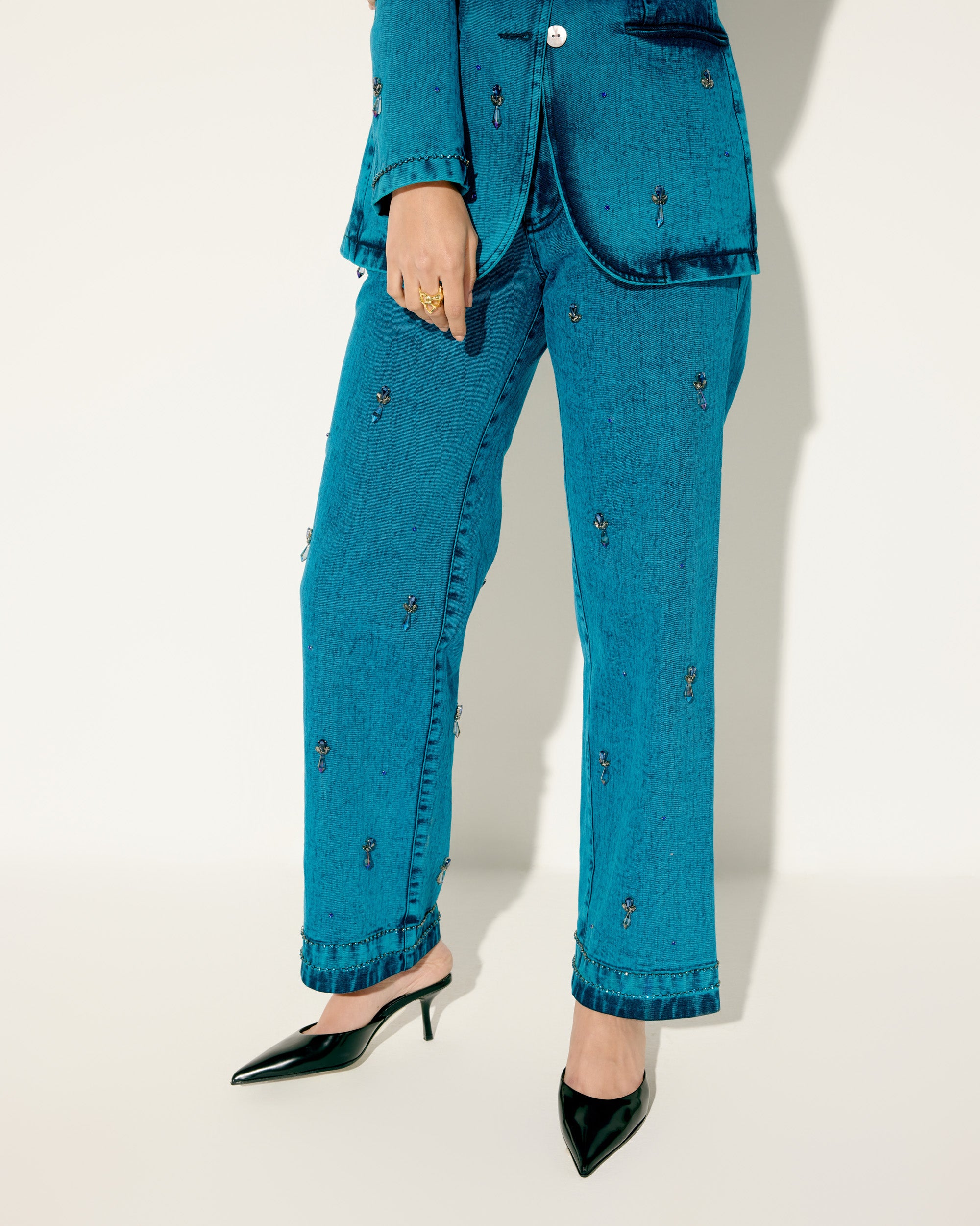 Aqua Denim embellished Jeans