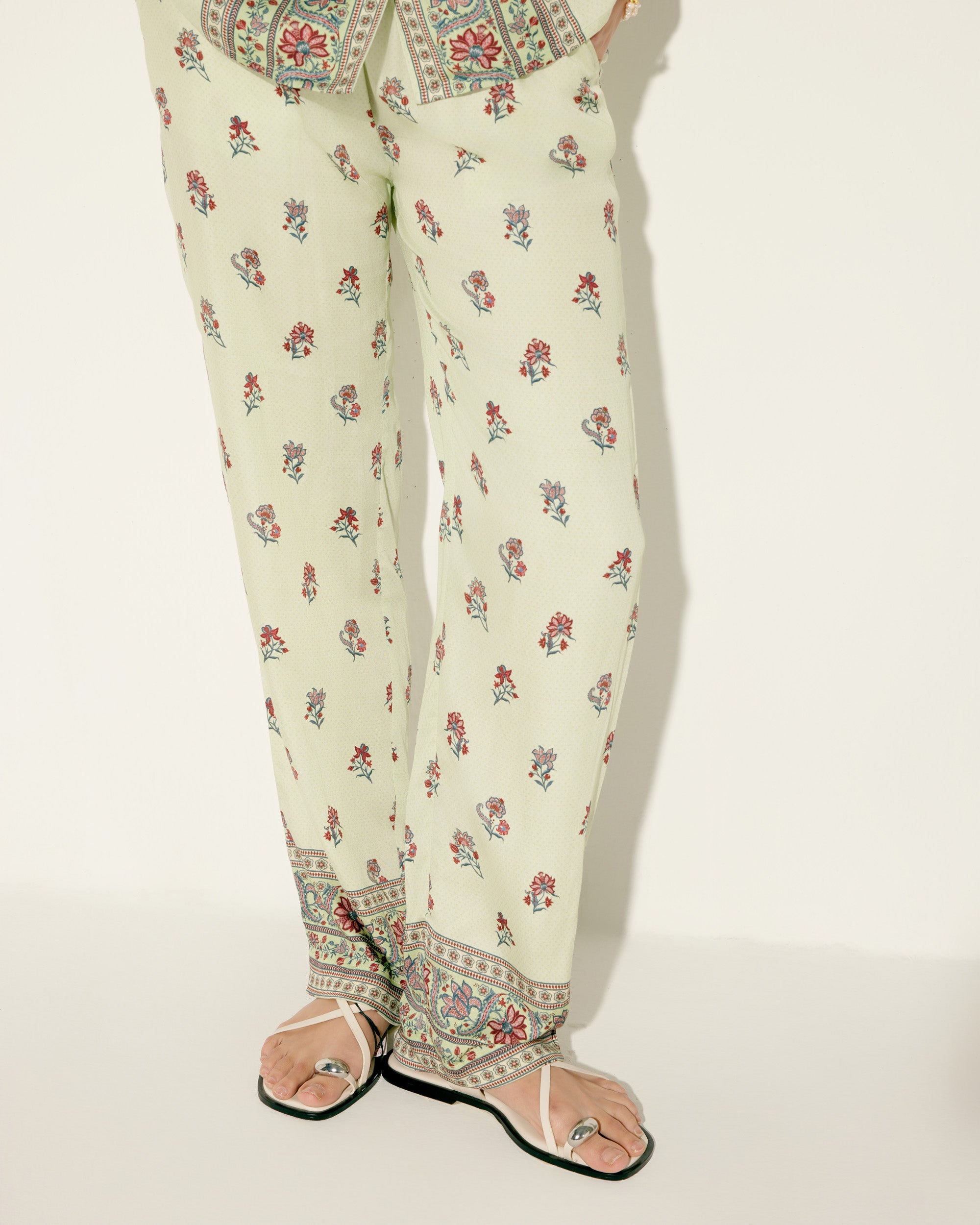 Pistachio Green Print Lounge Pants