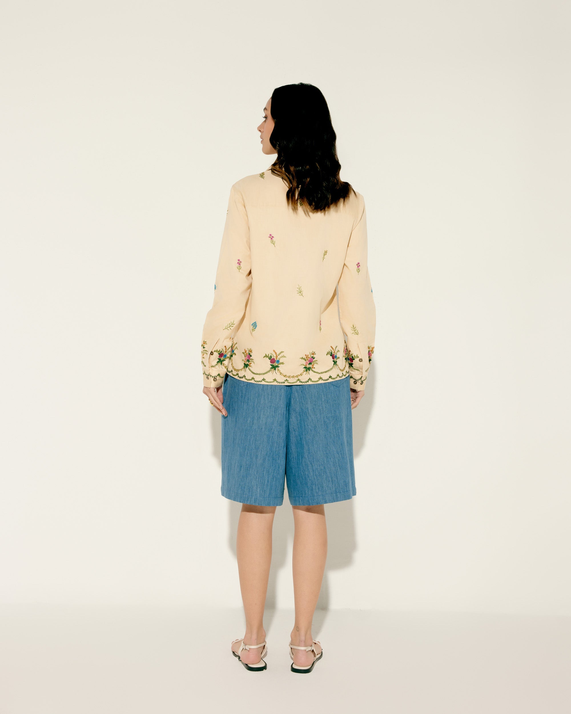 Victorian Border Embroidery shirt