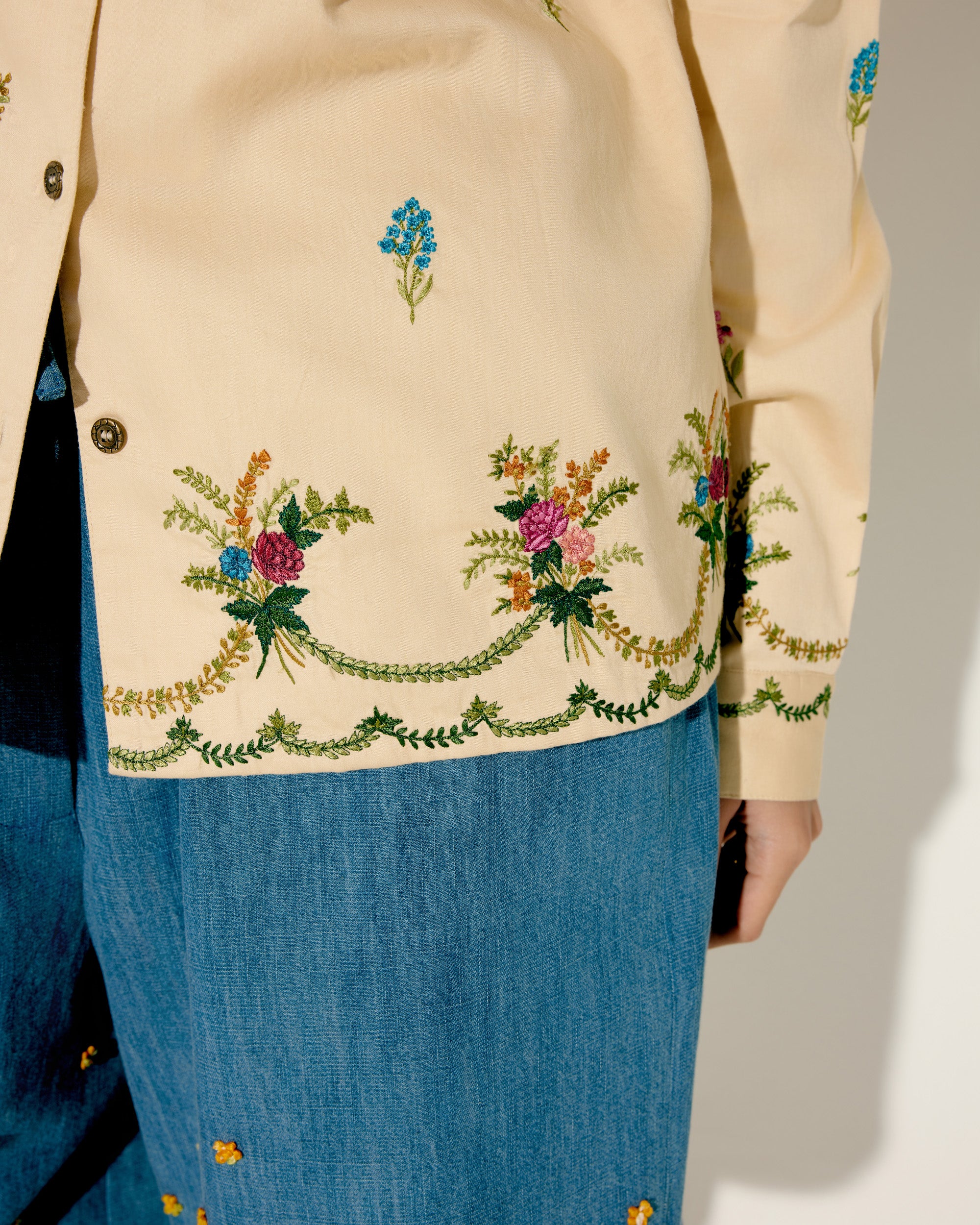 Victorian Border Embroidery shirt